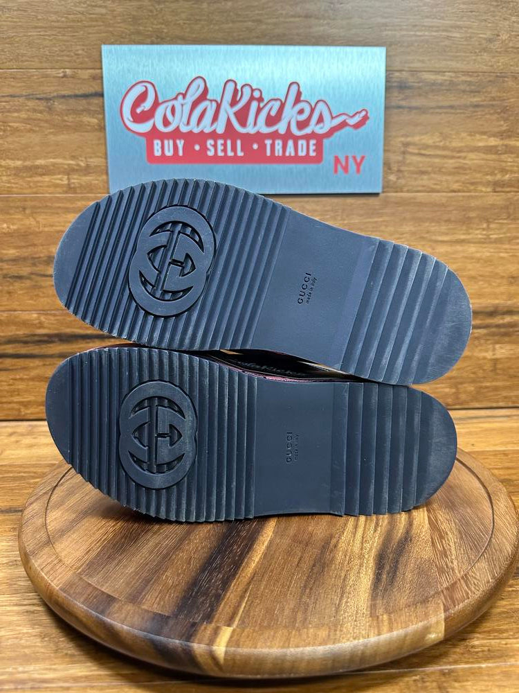 Gucci GG Supreme Pink/Black Platform Sandal (EU-38)