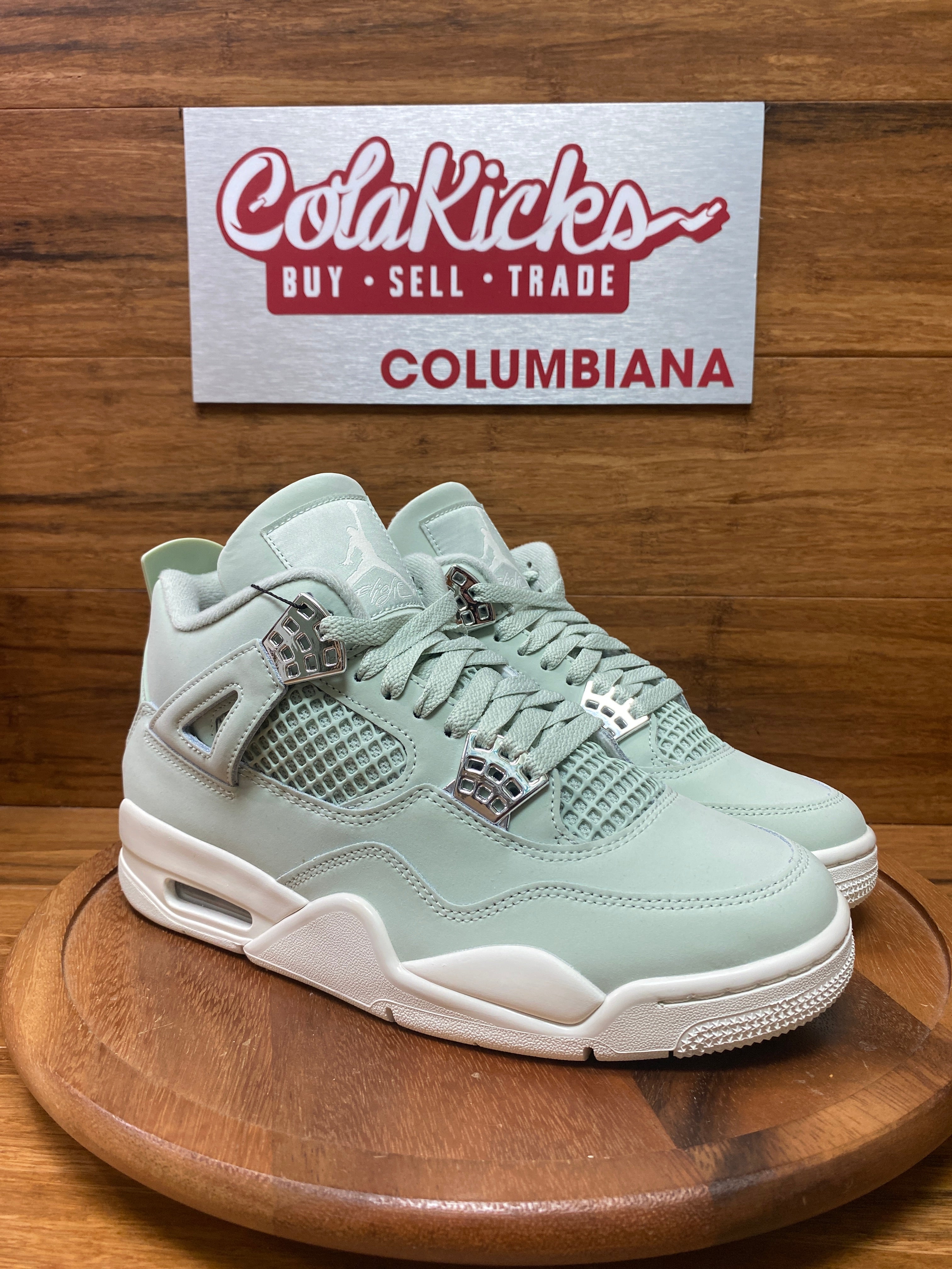 Jordan 4 Retro Seafoam Sail (Women's)