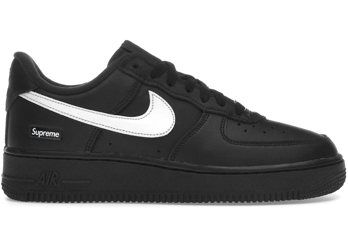 靴 Supreme Nike Air Force 1 Low SP Black Nike Air Force 1 Low Supreme Black White