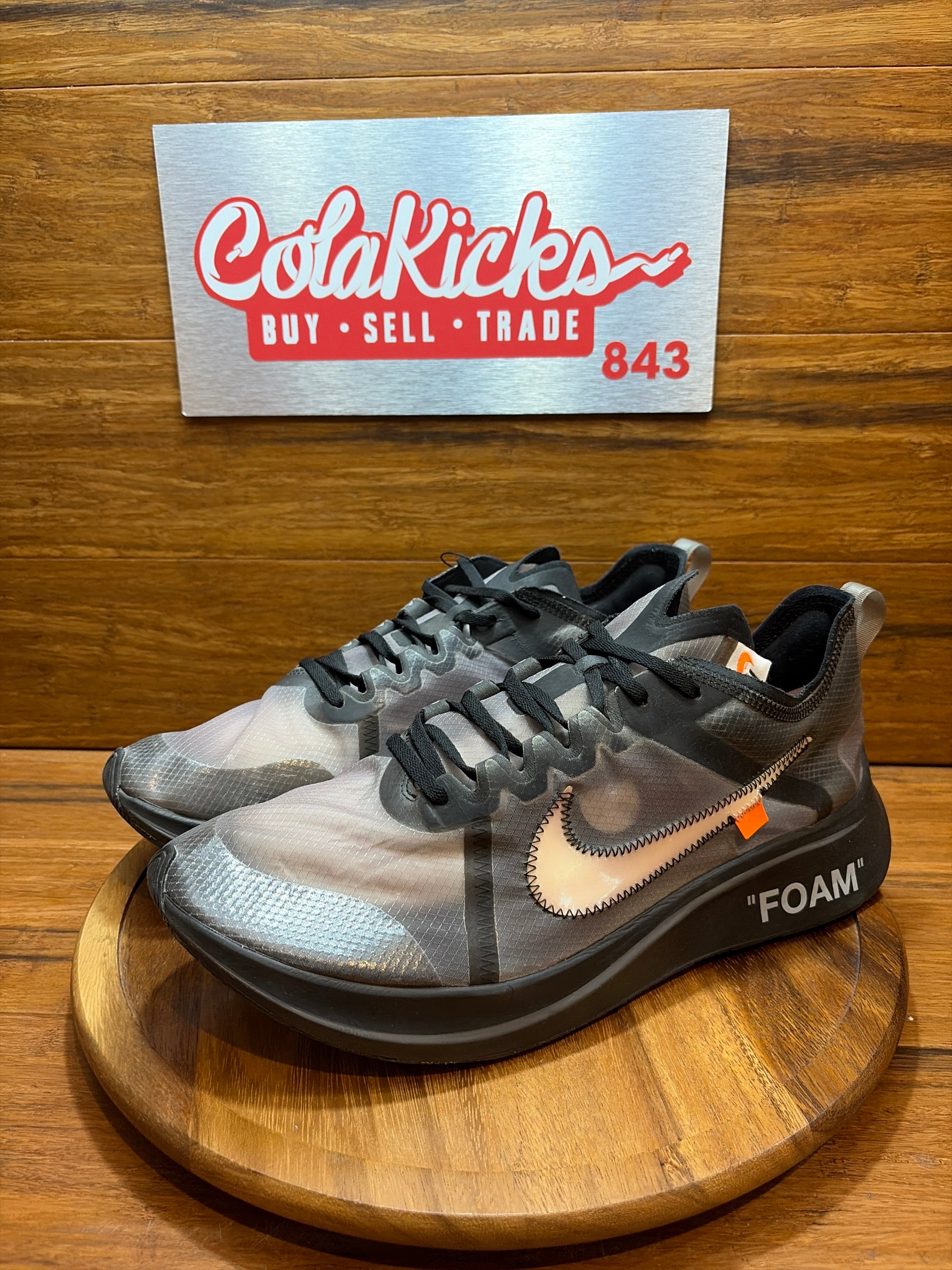 Nike Zoom Fly Off-White Black Silver