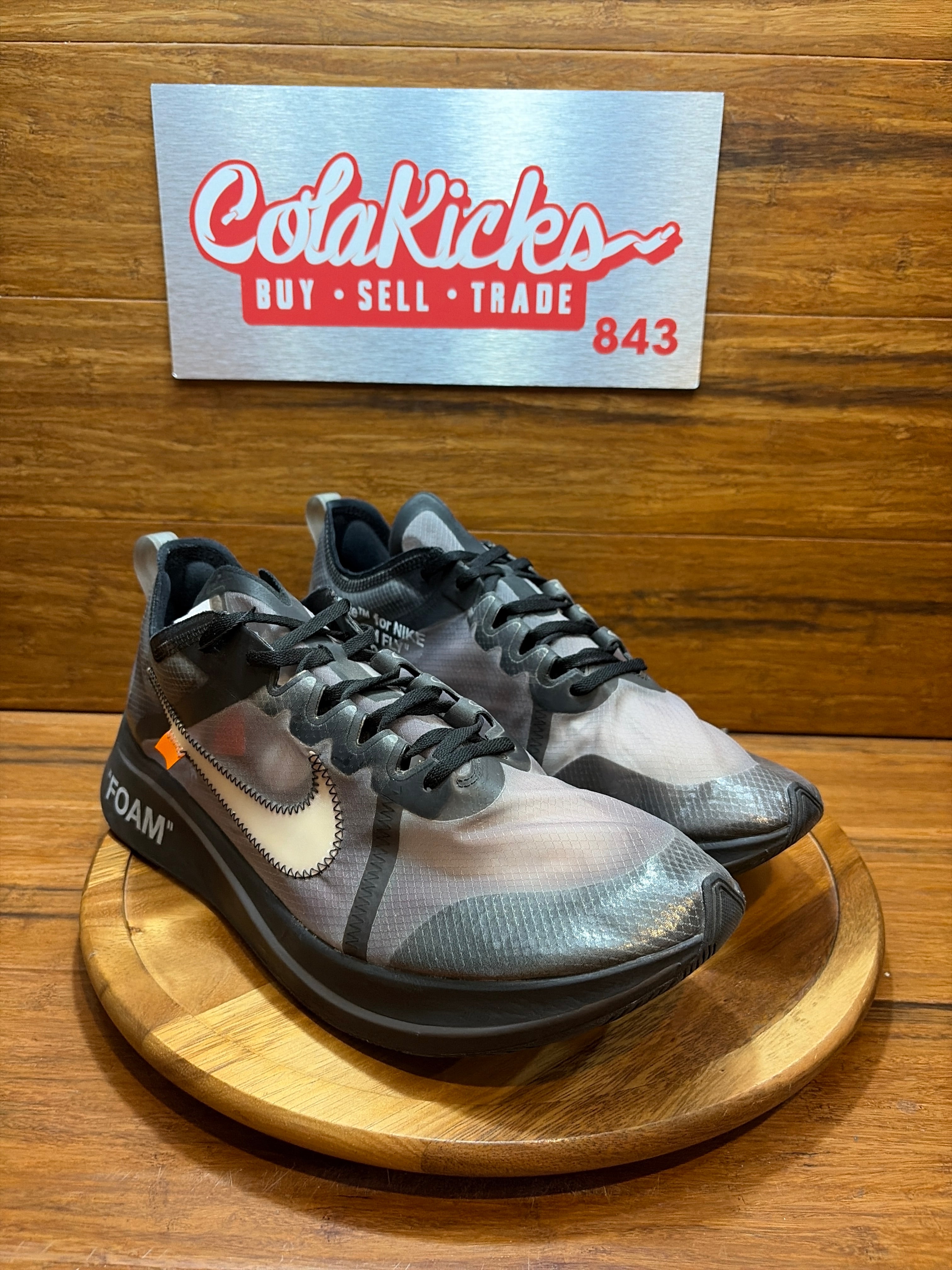 Nike Zoom Fly Off-White Black Silver