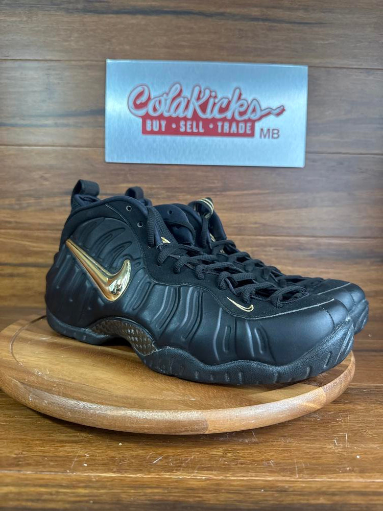 Nike Air Foamposite Pro Black Metallic Gold