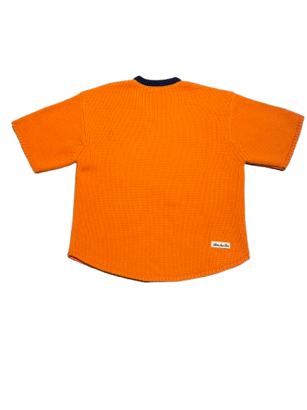 Aime Leon Dore x New York Mets Short-Sleeve Knit Sweater Orange