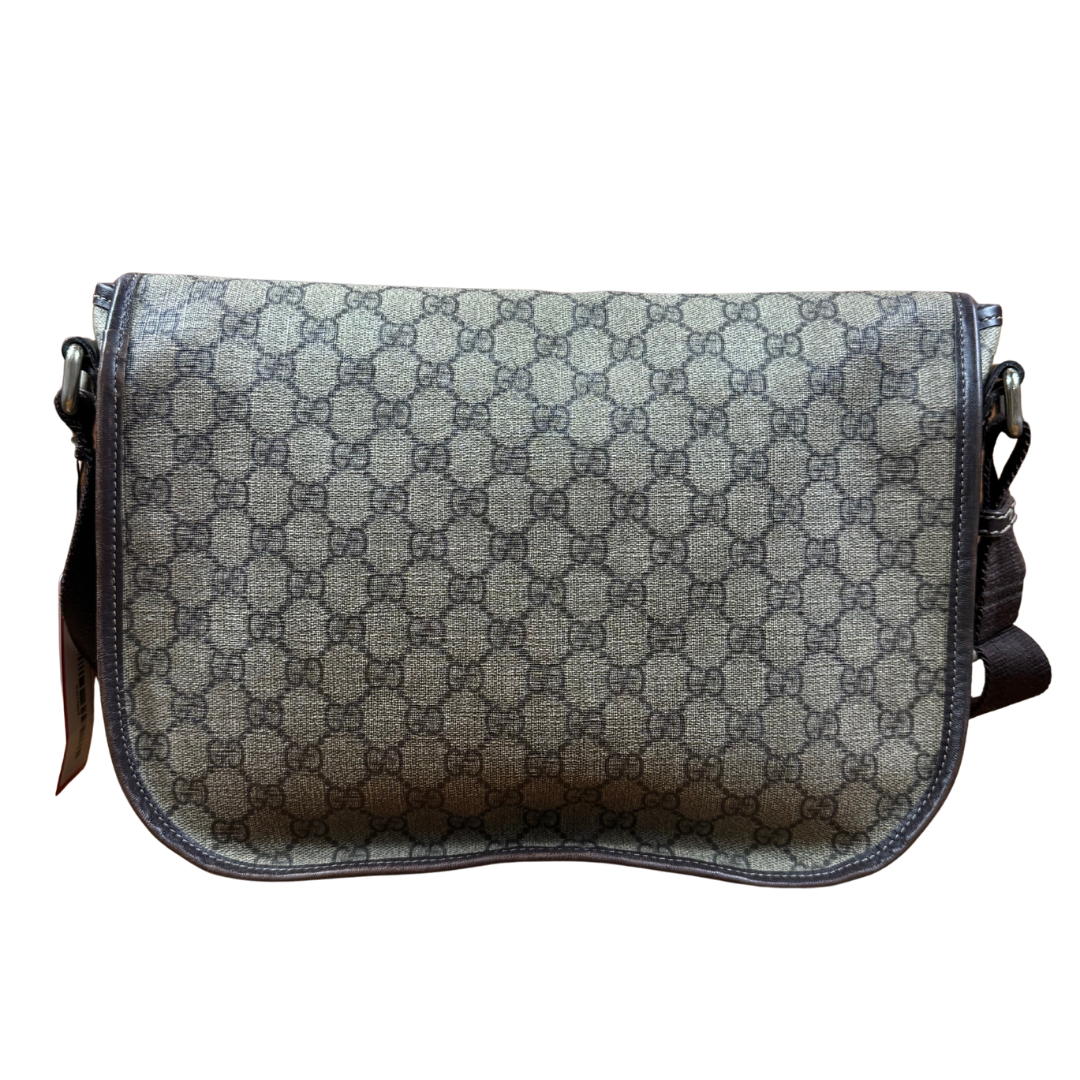 Gucci Coated Canvas Flap Messenger