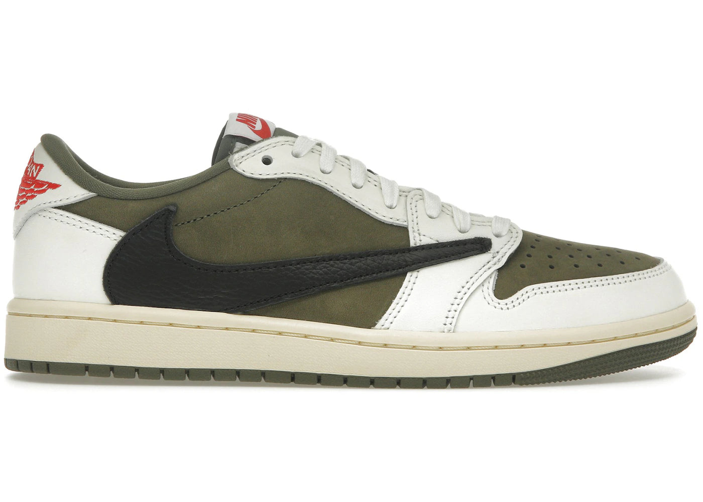 Jordan 1 Retro Low OG SP Travis Scott Medium Olive (Small Flaw in Picture)