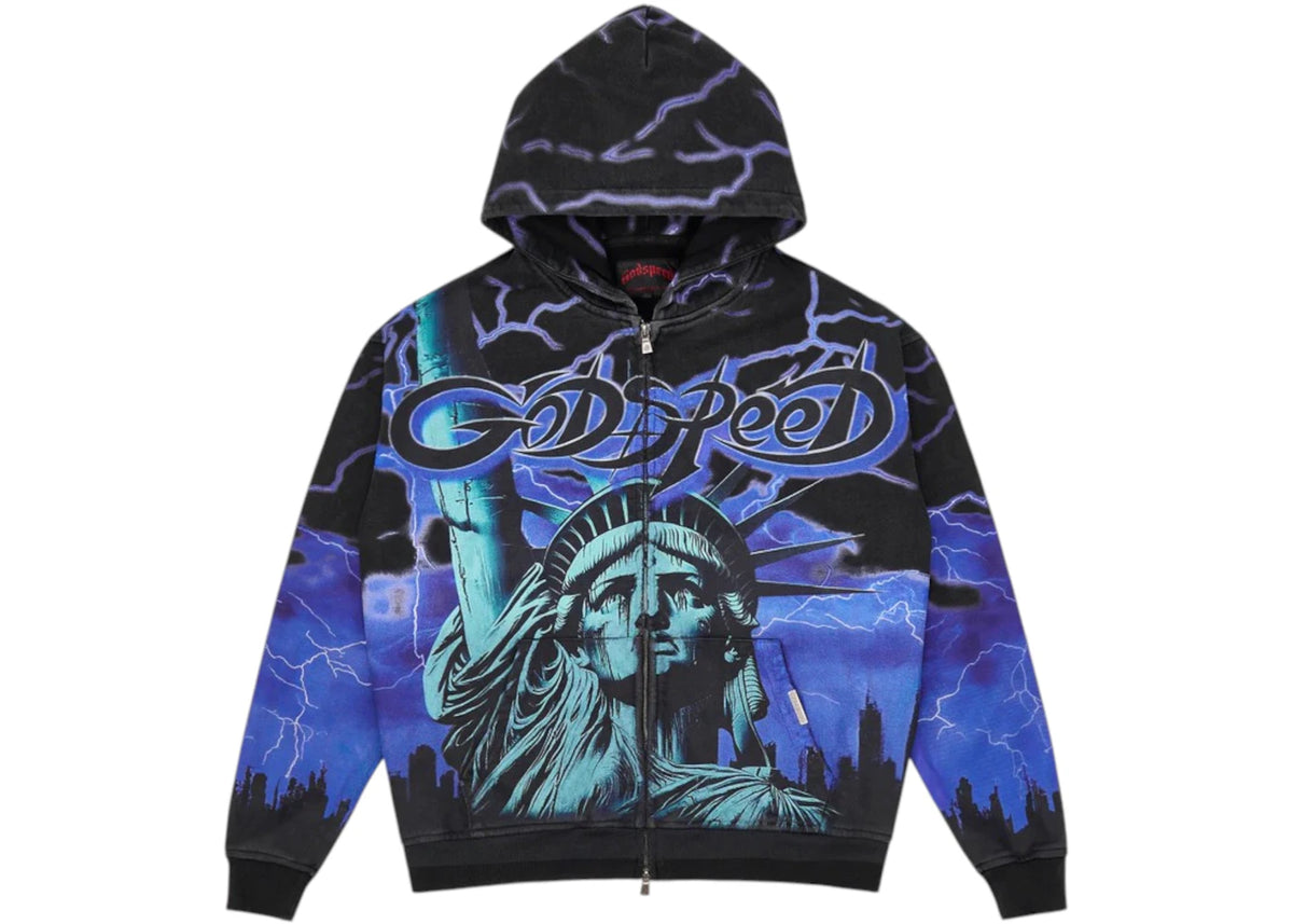 Godspeed Voltage Zip V2 Hoodie Blue