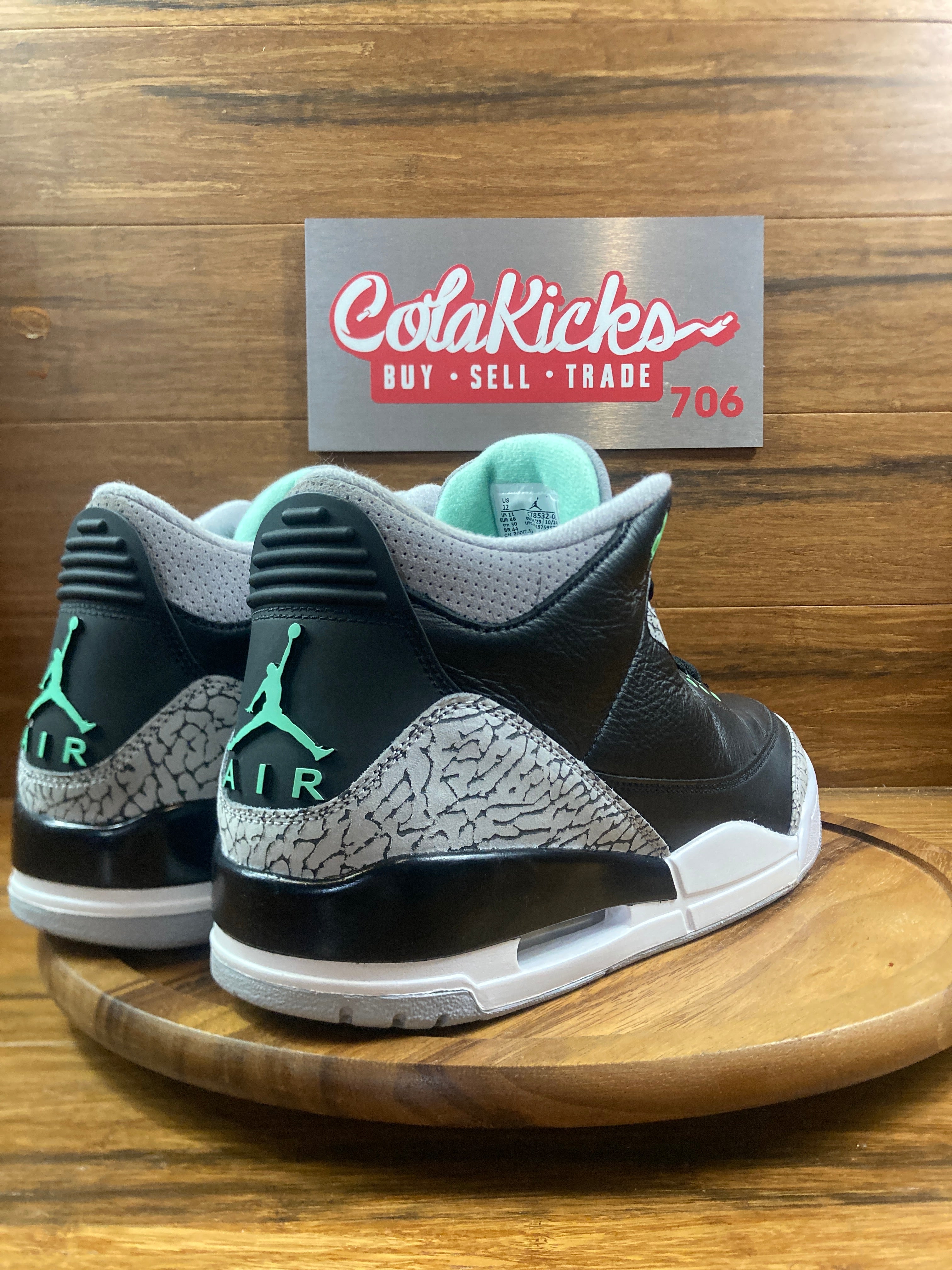 Jordan 3 Retro Green Glow