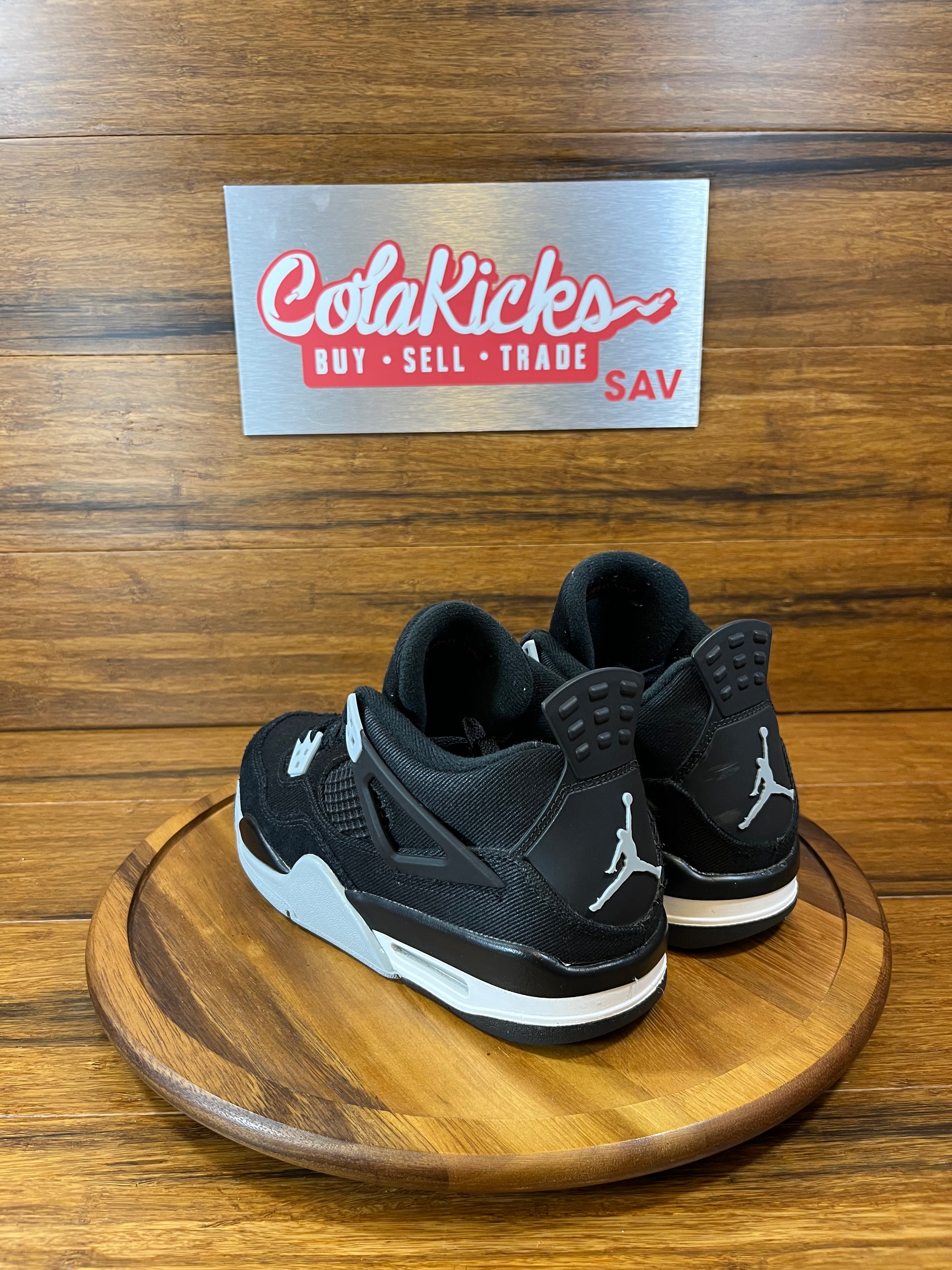 Jordan 4 Retro Black Canvas (GS)