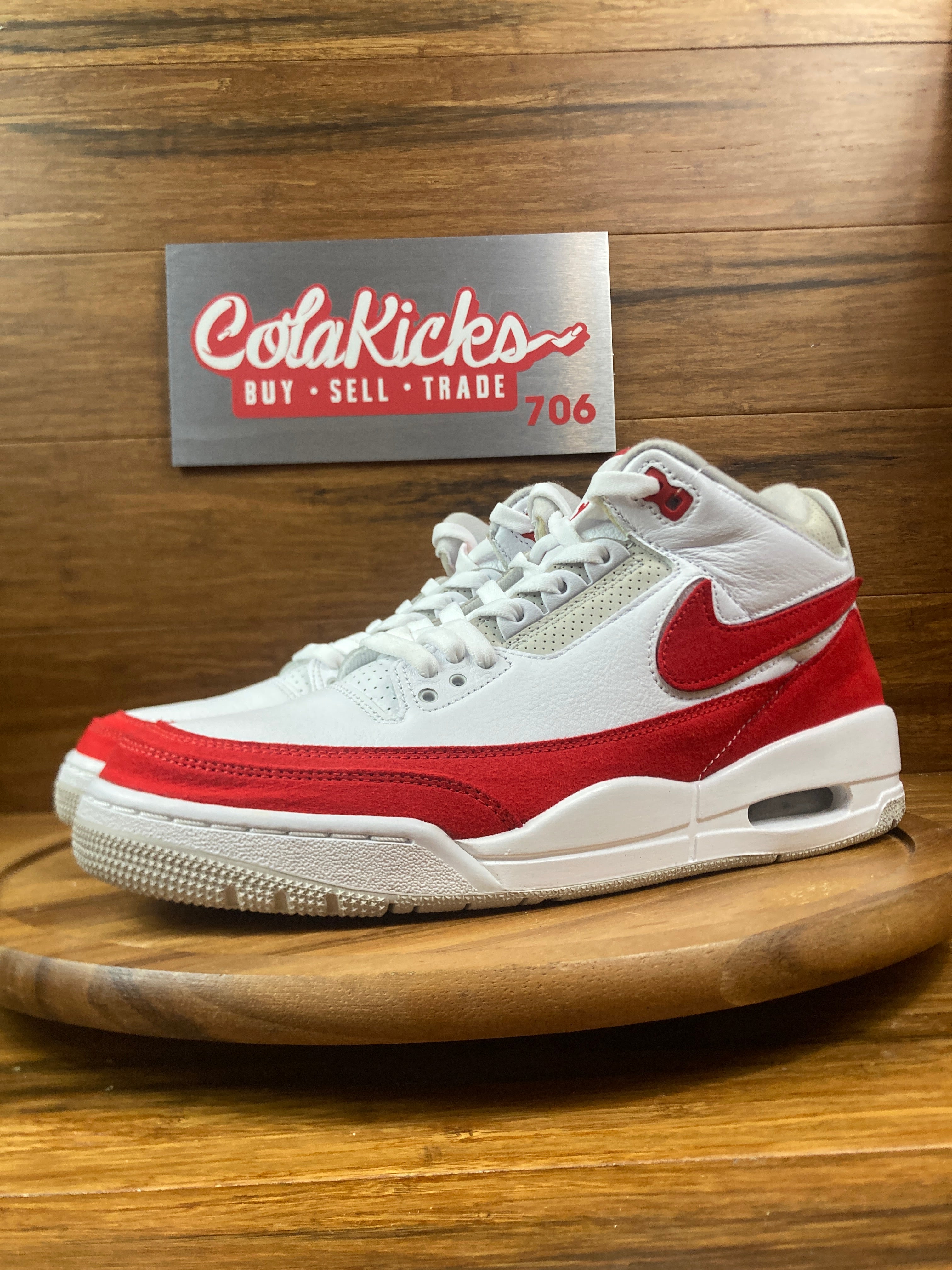 Jordan 3 Retro Tinker White University Red