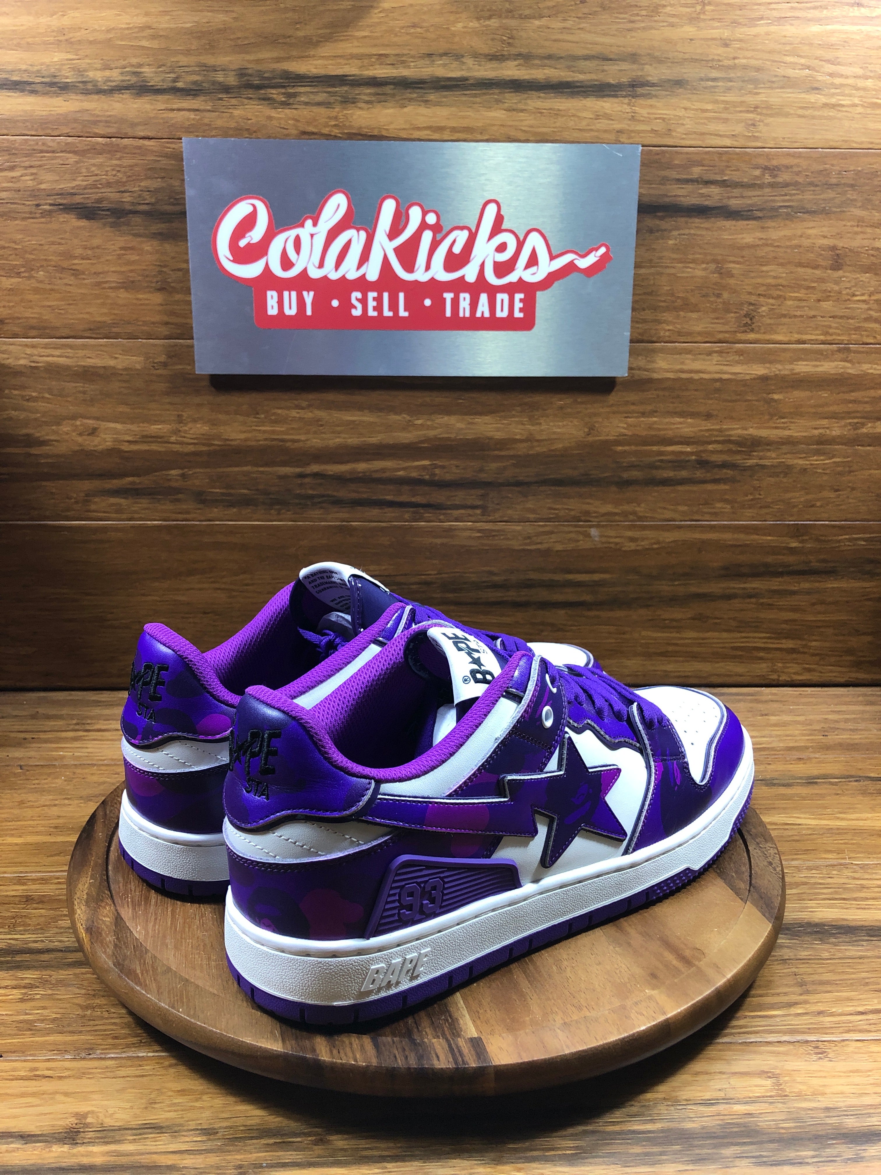 A Bathing Ape Bape SK8 Sta #1 M2 Purple Camo