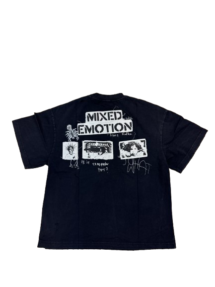 Mixed Emotions Stamped Black