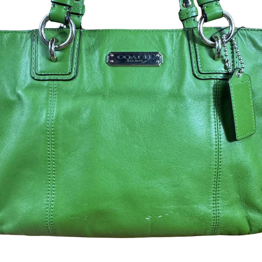 Coach Green Leather Gallery Tote