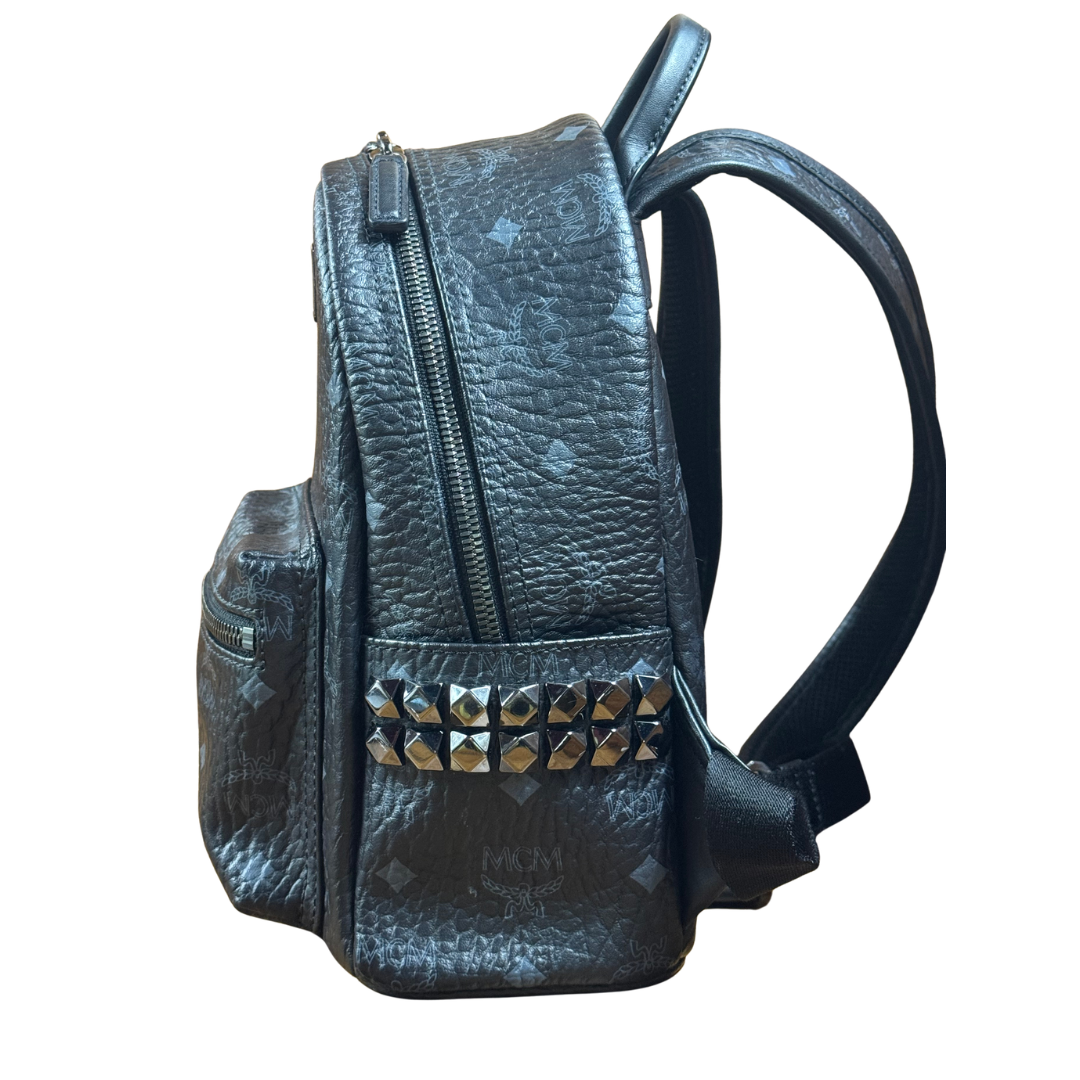 MCM Visetos Mini Backpack 'Black'