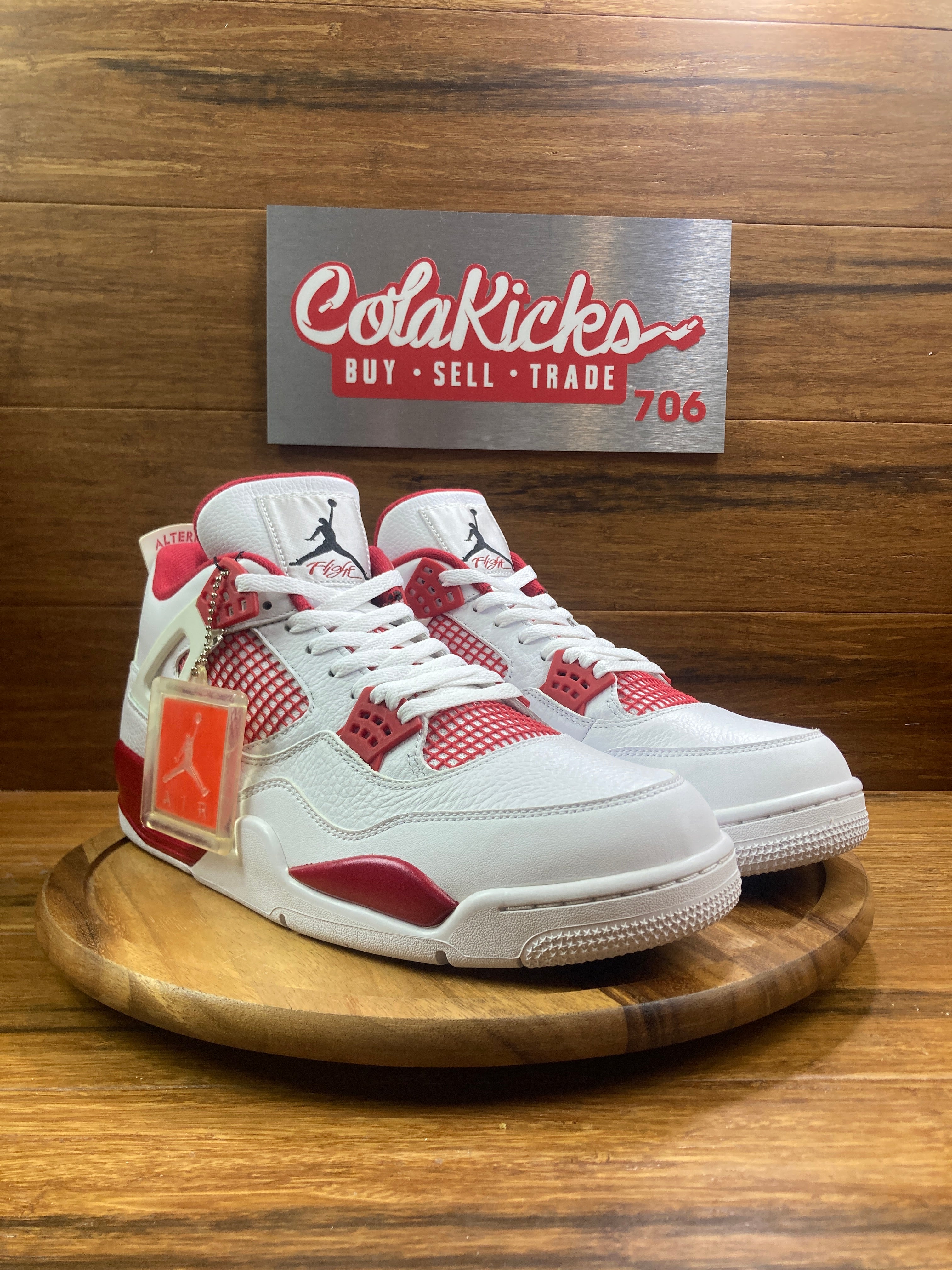 シューズ(男性用) Air Jordan 4 Retro Alternate 89 28cm Nike Air Jordan 4 Retro Alternate 89 White Red Mens Size 12