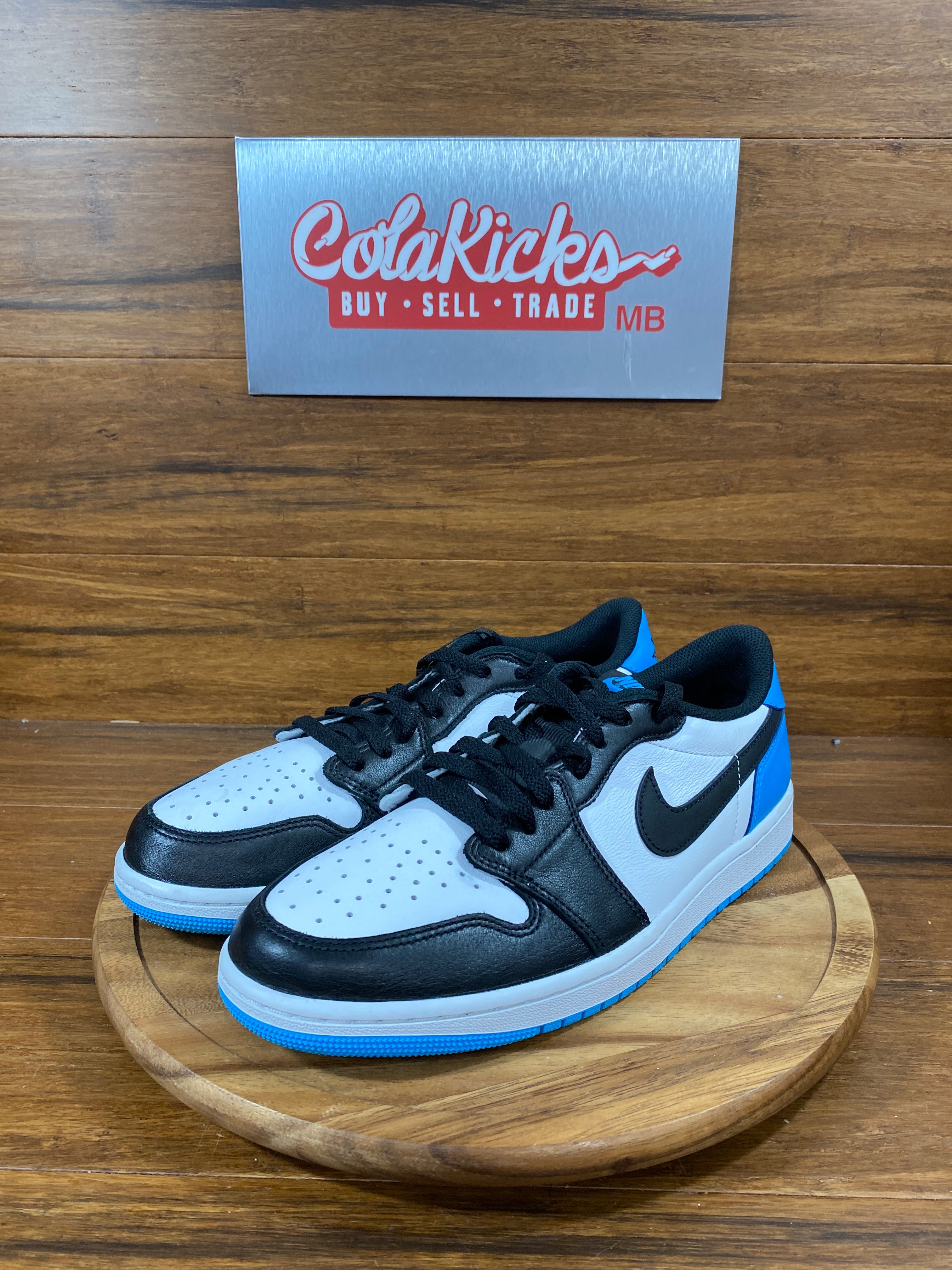 Jordan 1 Retro Low OG Black Dark Powder Blue