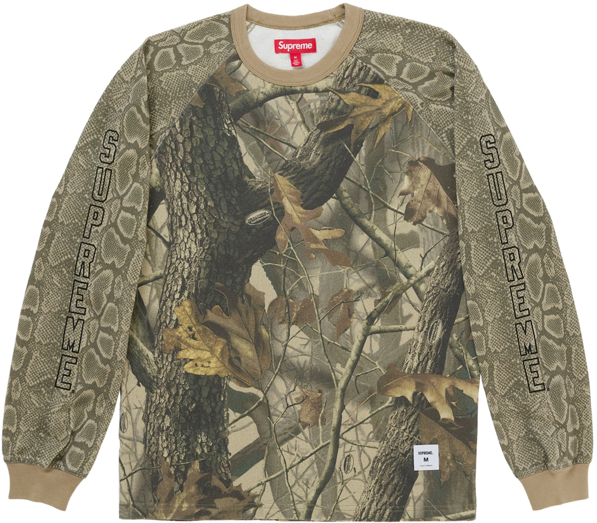 Supreme Wildlife Camo Raglan L/S Top