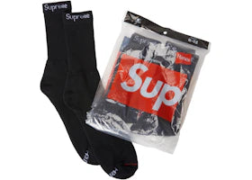 Supreme Hanes Socks (1 Pair) Black