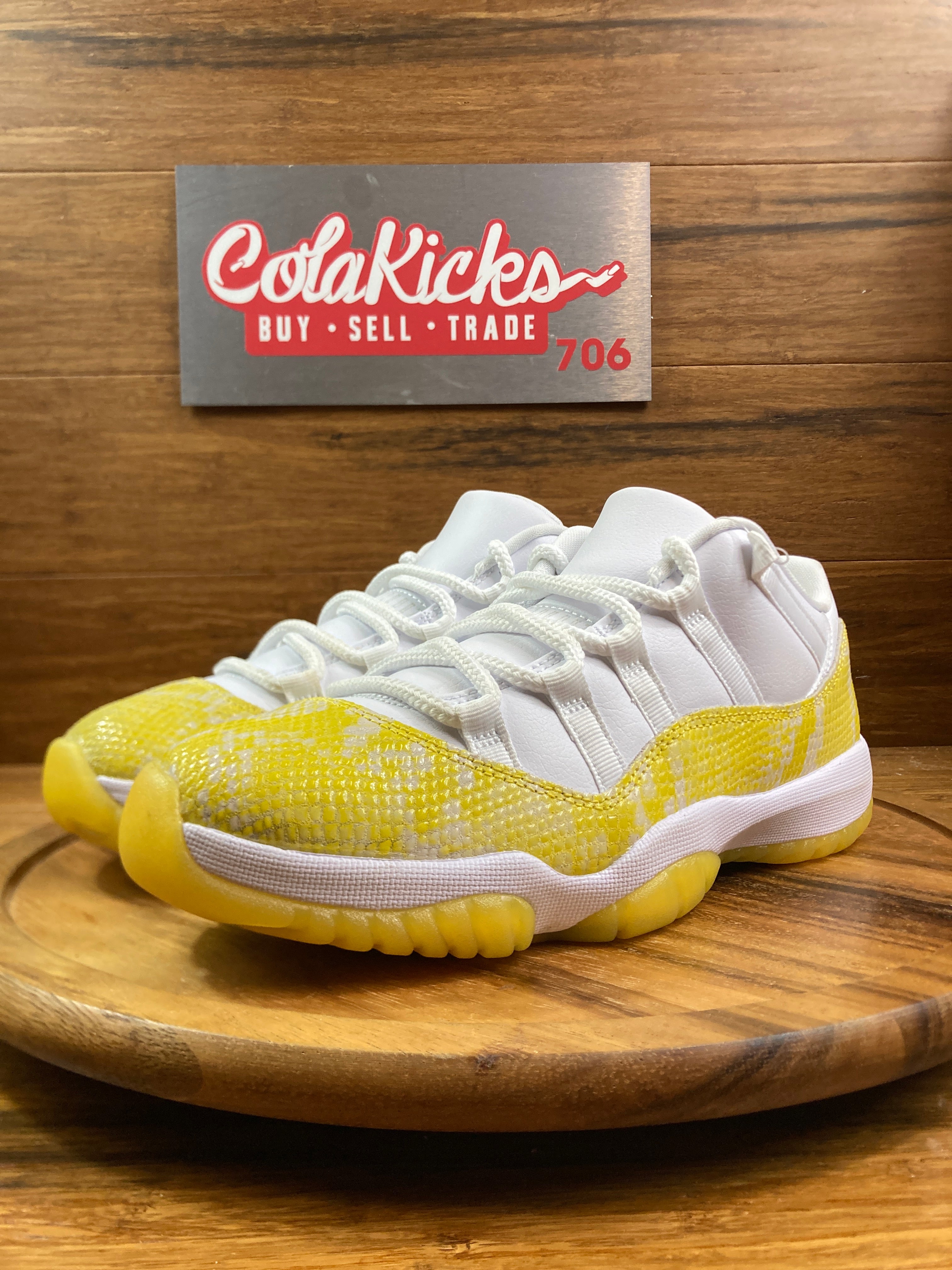 Jordan 11 Retro Low Yellow Snakeskin (Women's)