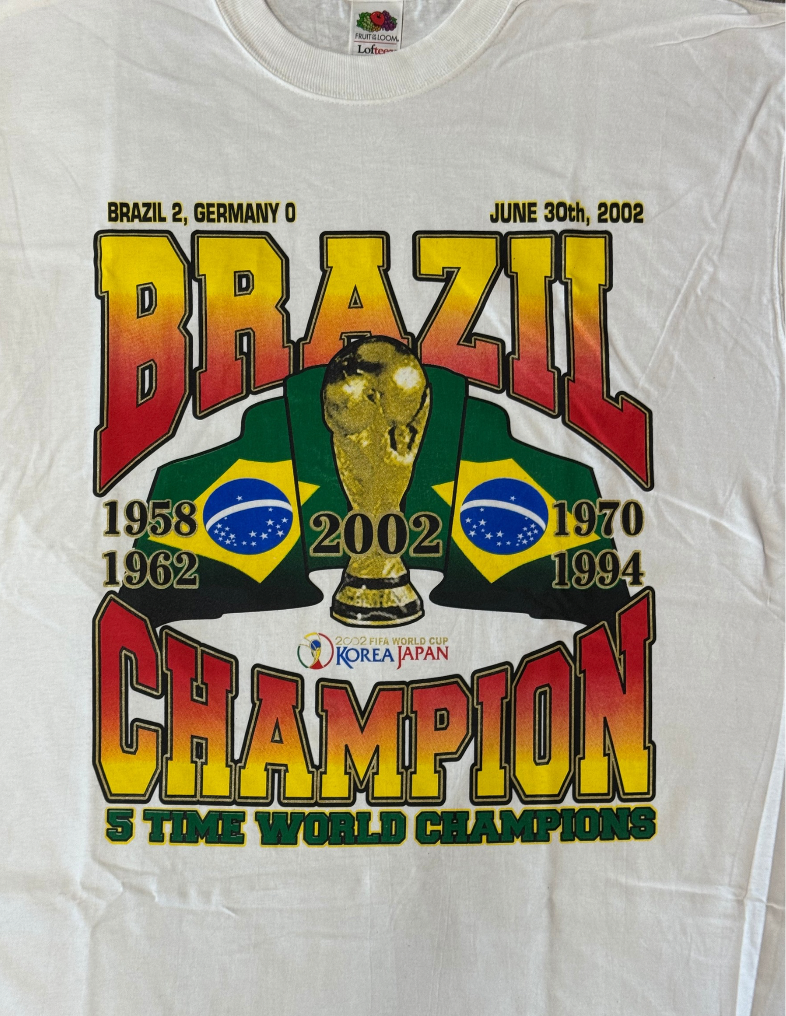 Brazil 2002 world Cup Tee Type 1