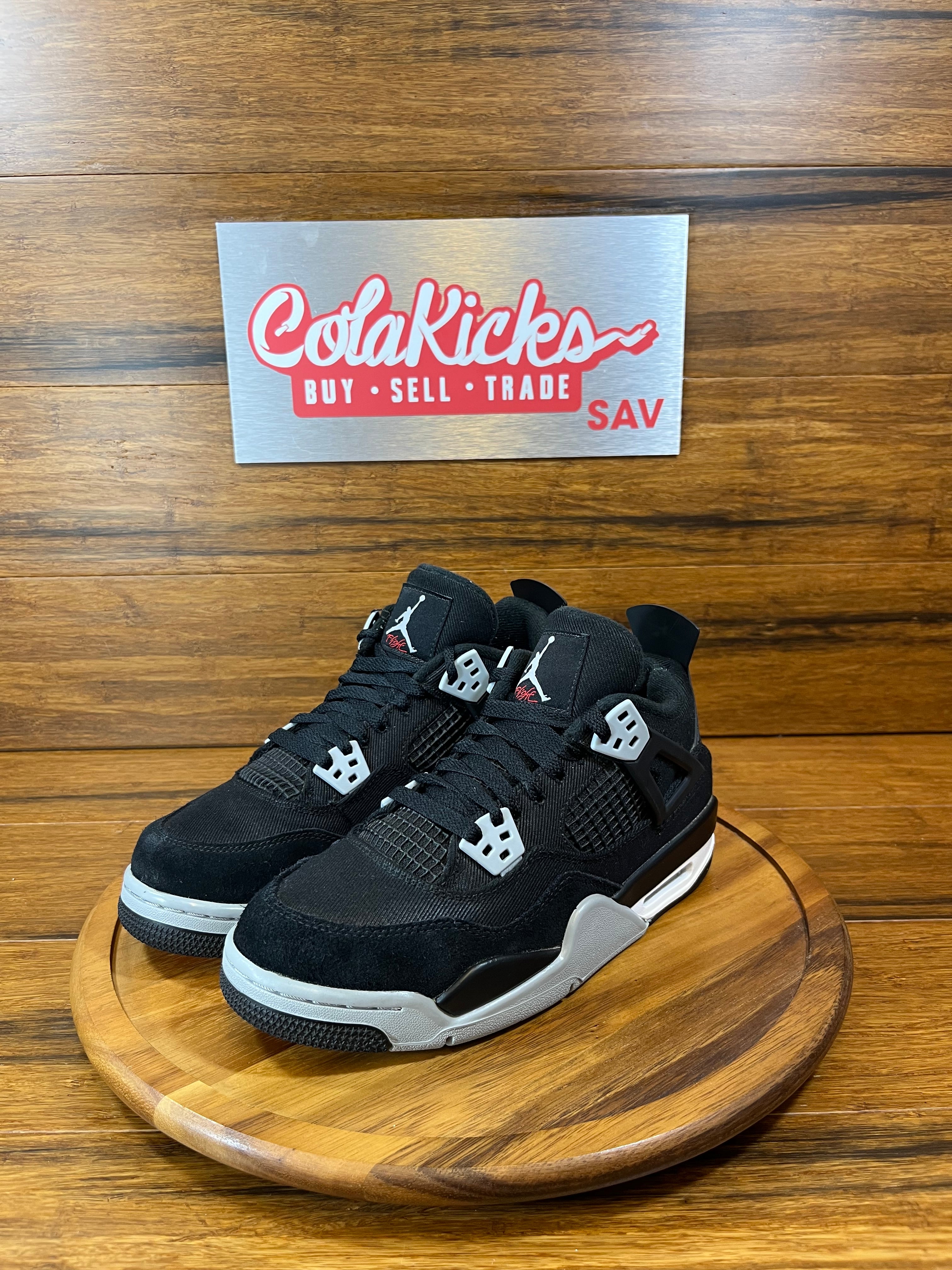 Jordan 4 Retro Black Canvas (GS)