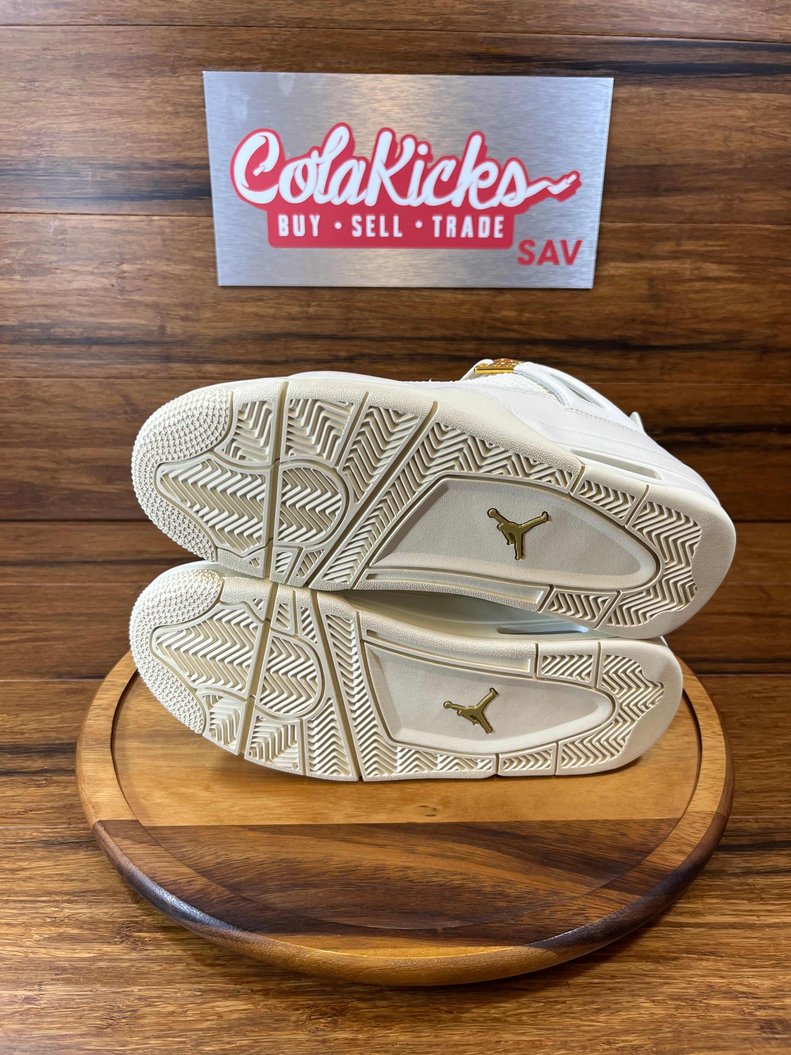 Jordan 4 Retro Metallic Gold (Women's)