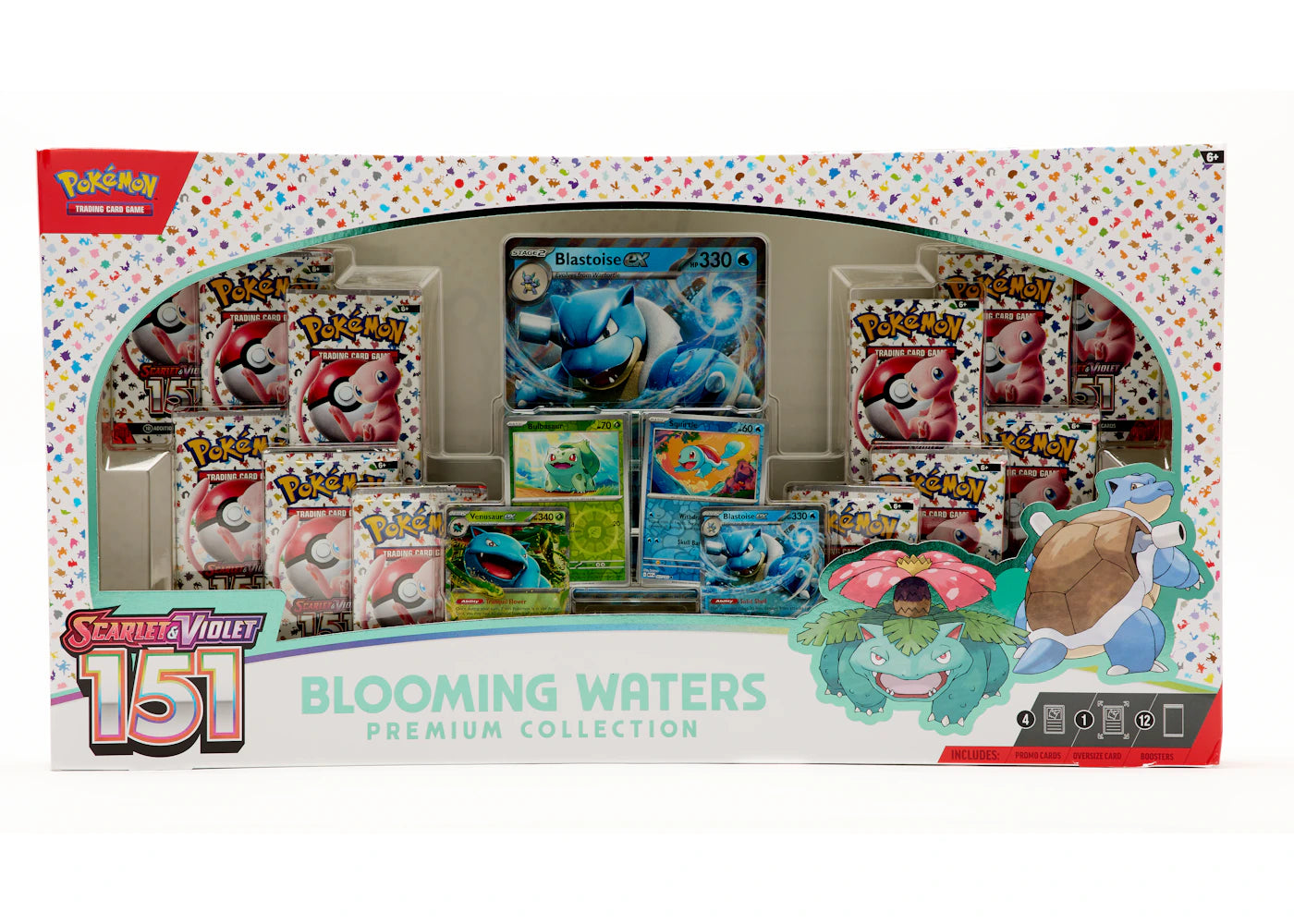 Pokémon Scarlet & Violet 151 Blooming Waters Premium Collection Box Wax Set