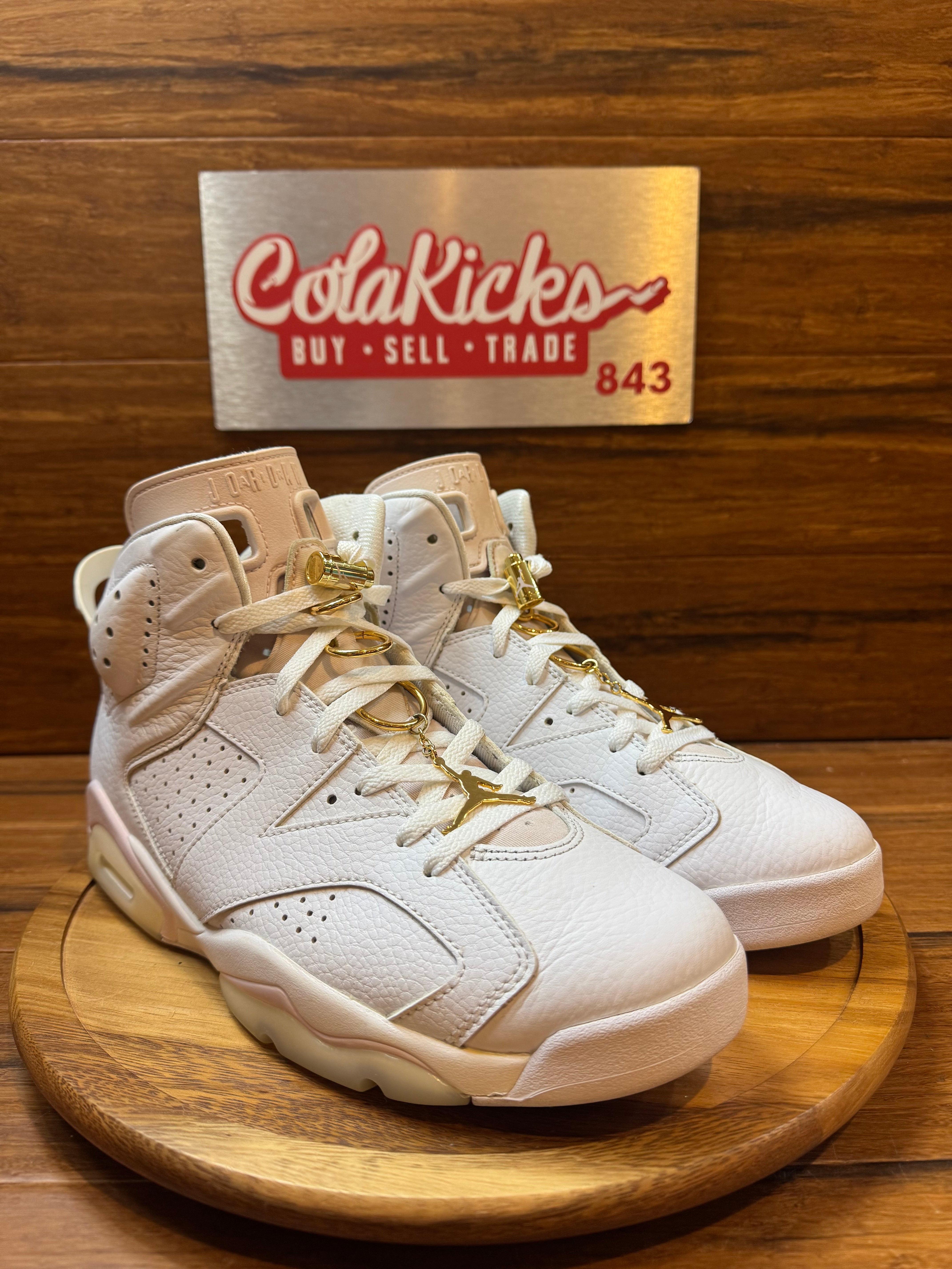Jordan 6 Retro Gold Hoops (Women's)