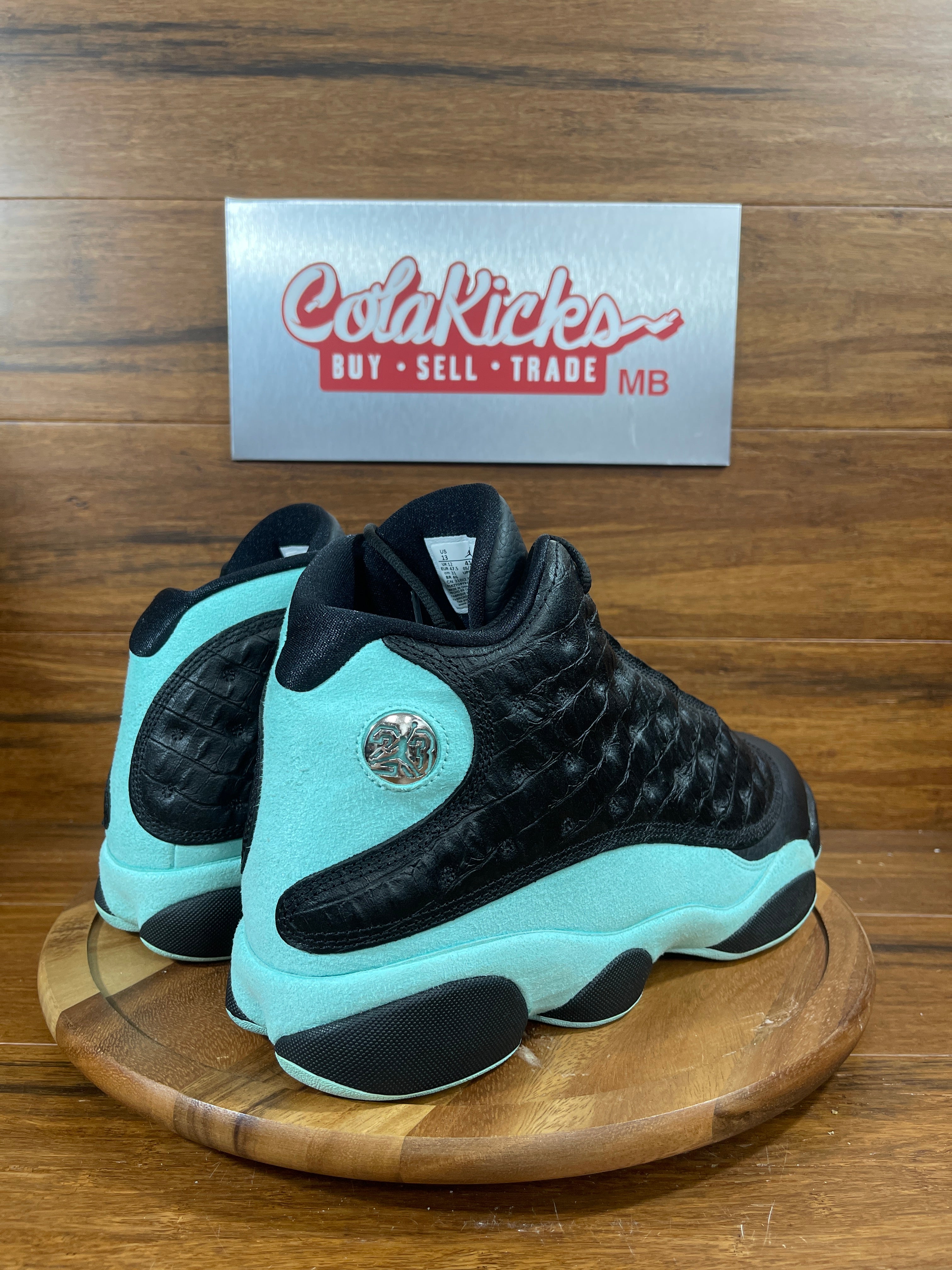 Jordan 13 Retro Black Island Green