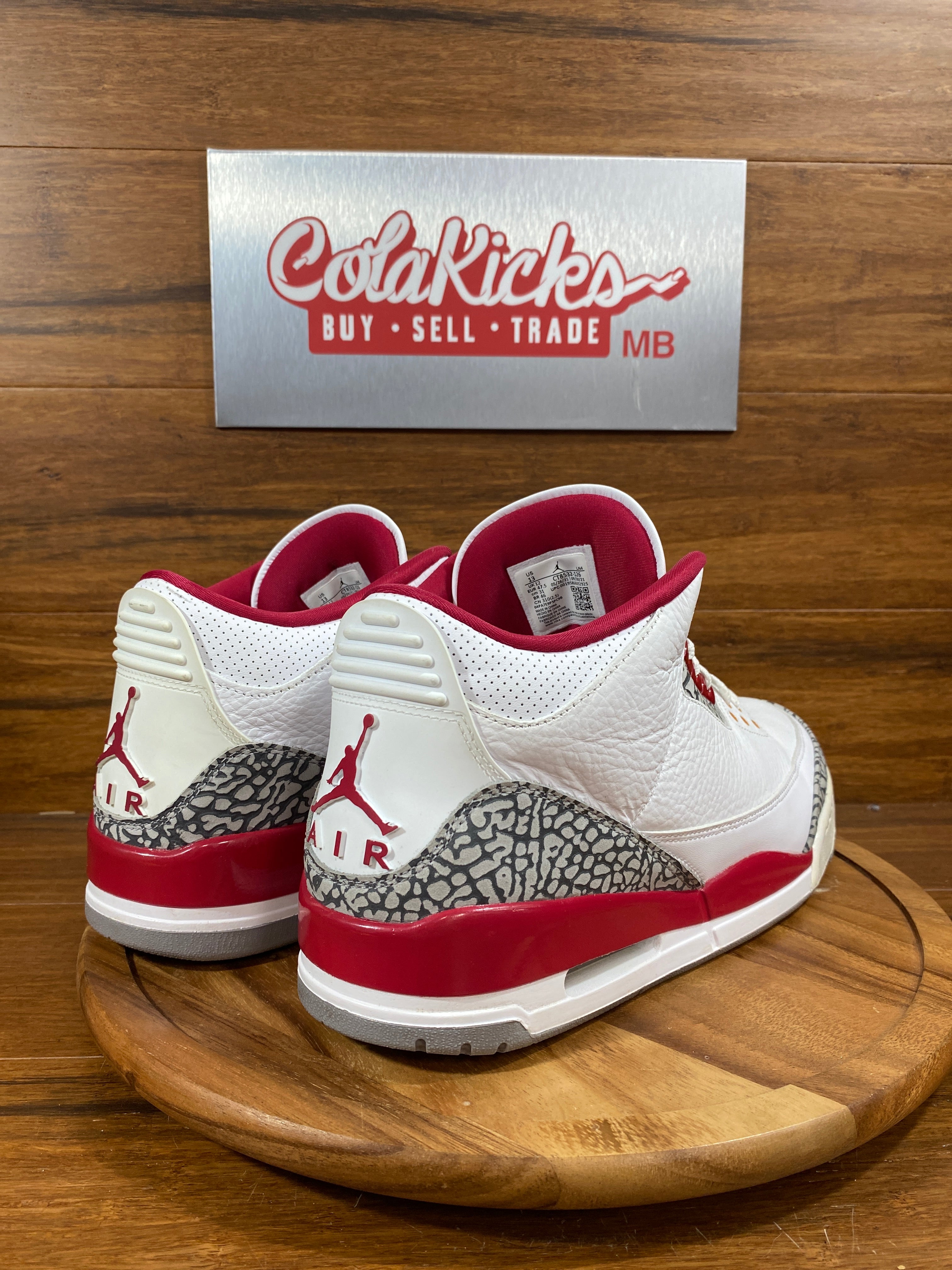 Jordan 3 Retro Cardinal Red