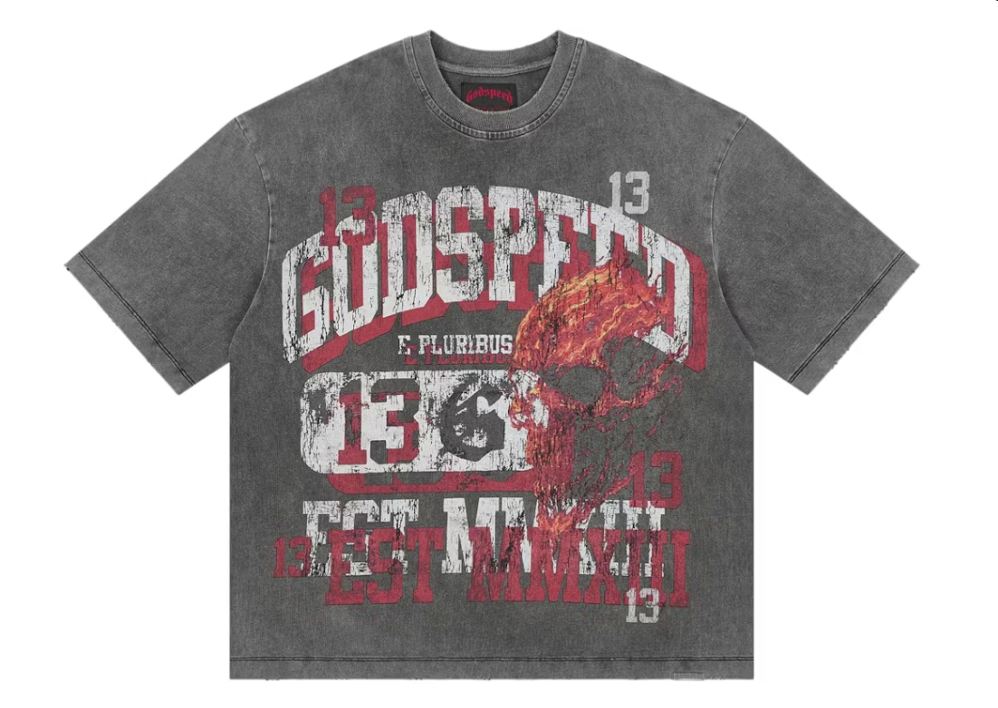 GodSpeed Seeing Double Tee "Grey"
