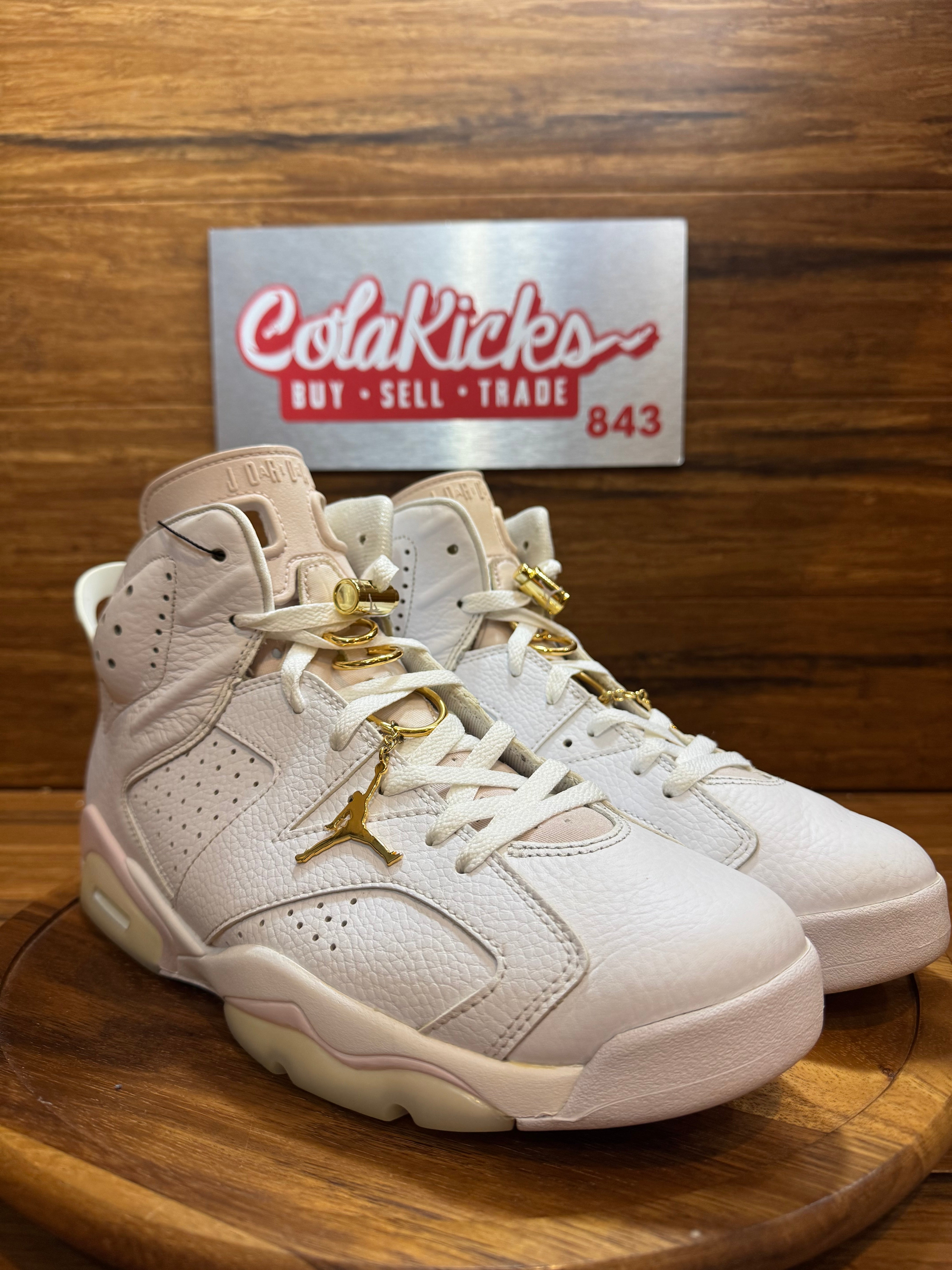Jordan 6 Retro Gold Hoops (Women's)