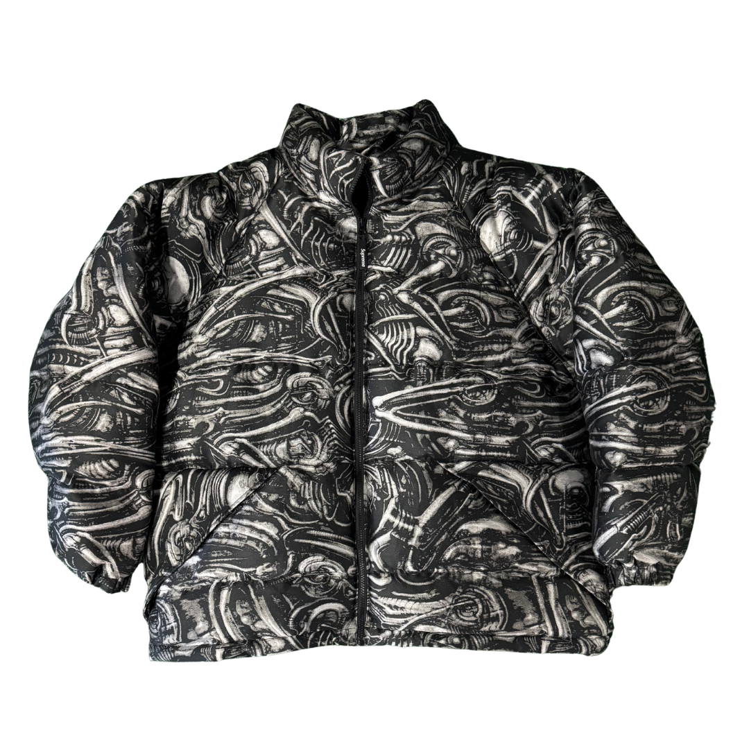 Supreme H.R. Giger Jacquard Down Puffer Jacket Black