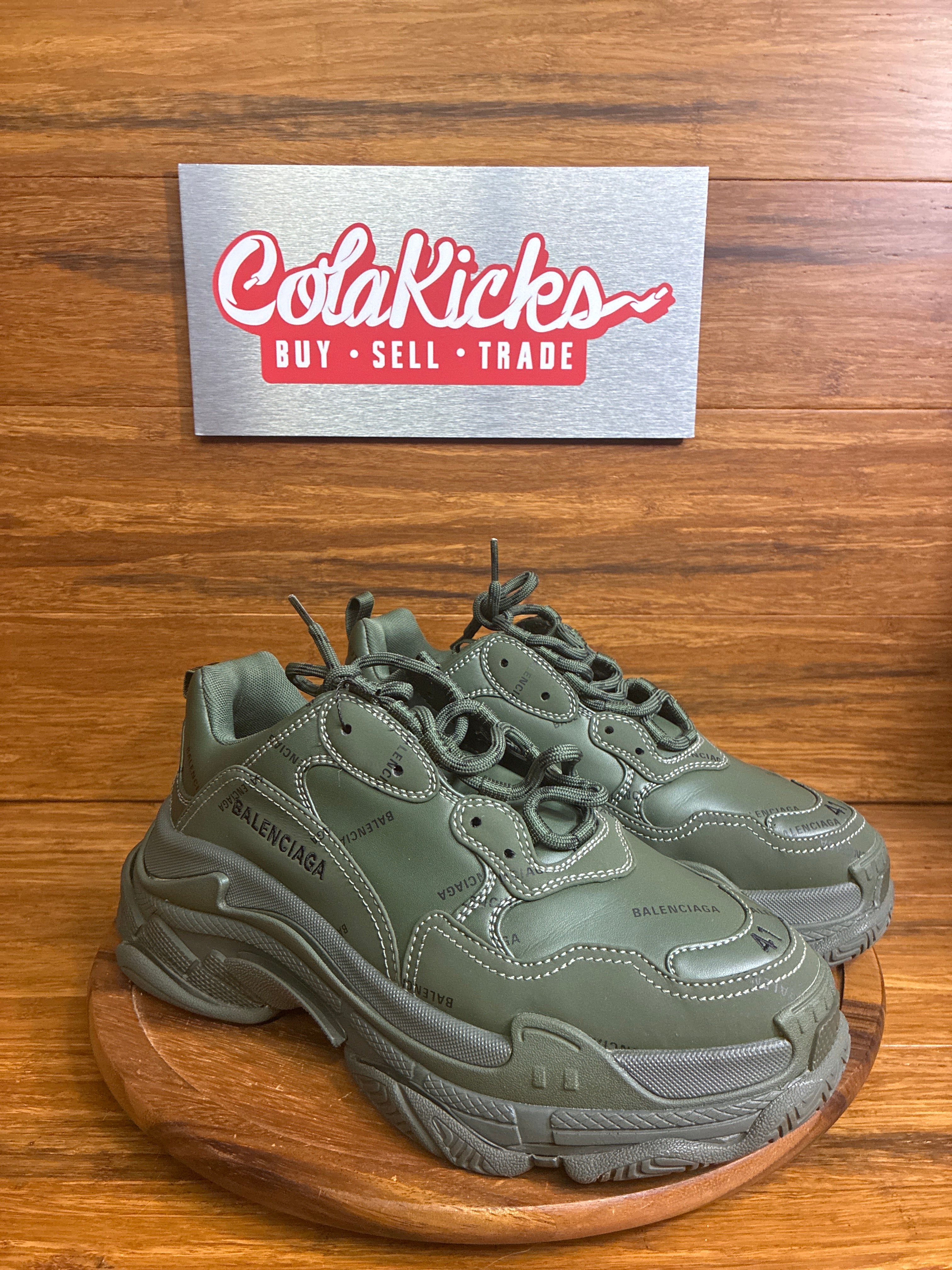 Balenciaga Triple S All Over Olive (Women's)
