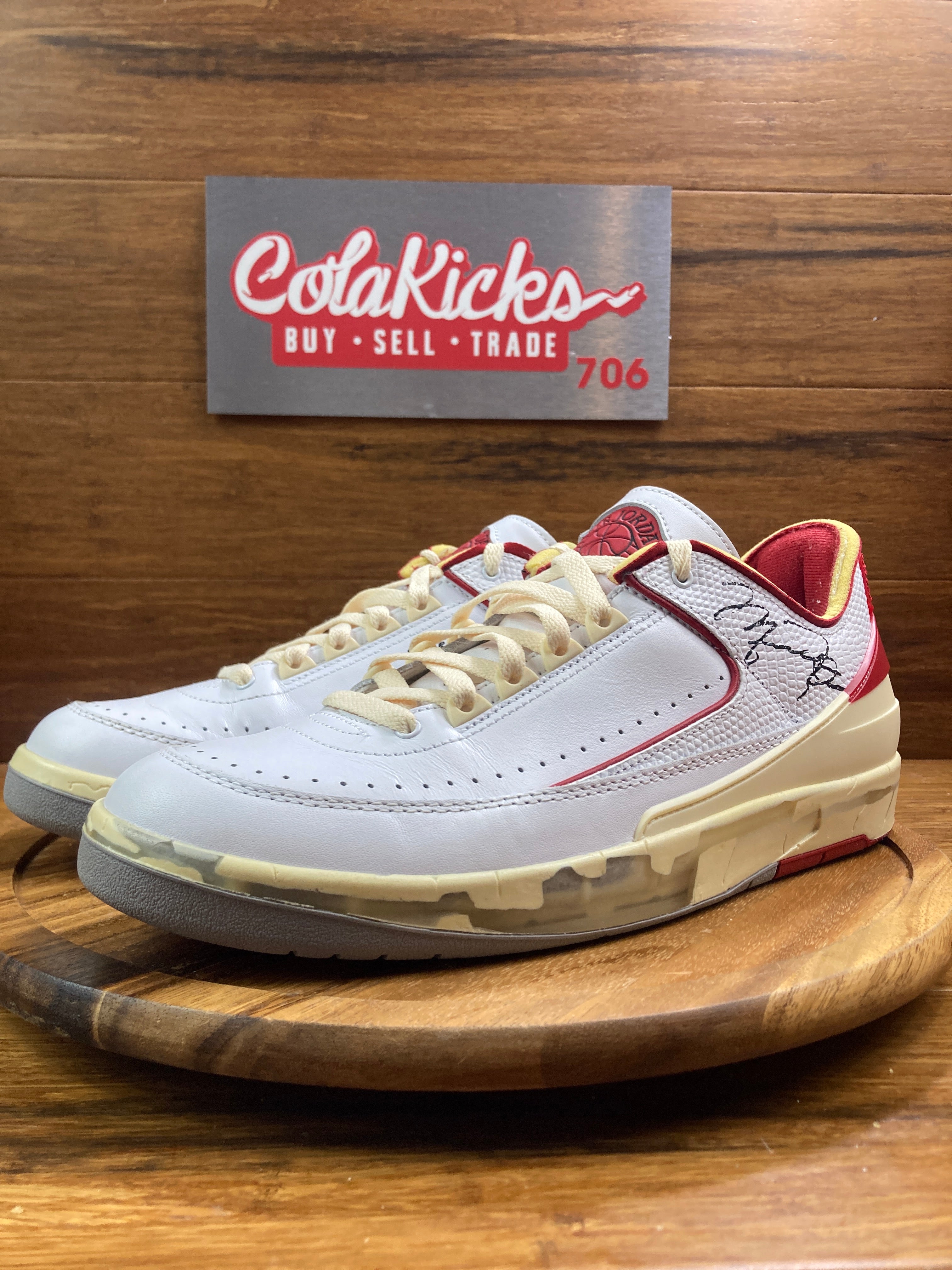 Jordan 2 Retro Low SP Off-White White Red