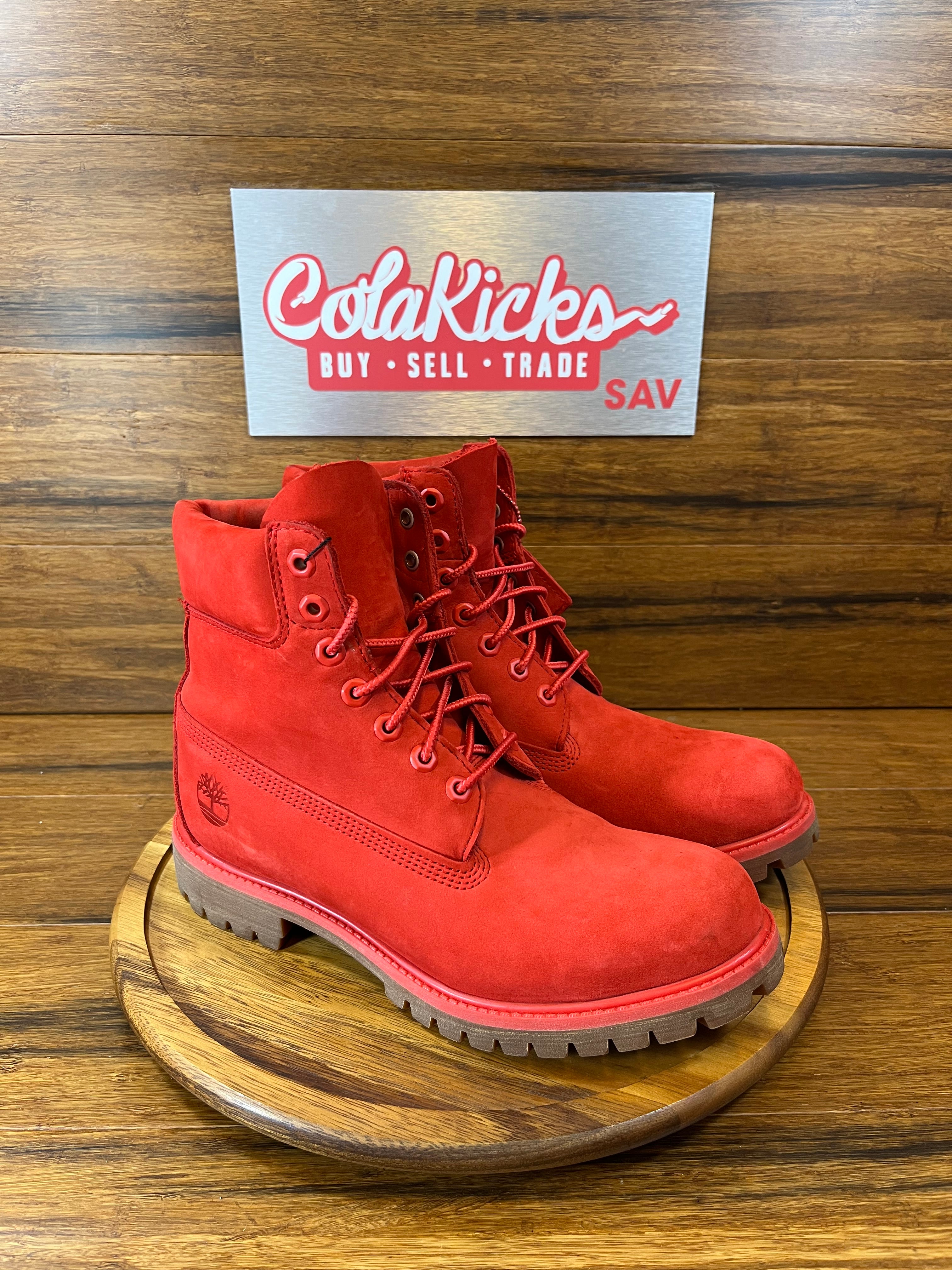 Timberland 6" Premium Waterproof Boot 50th Anniversary Medium Red Nubuck