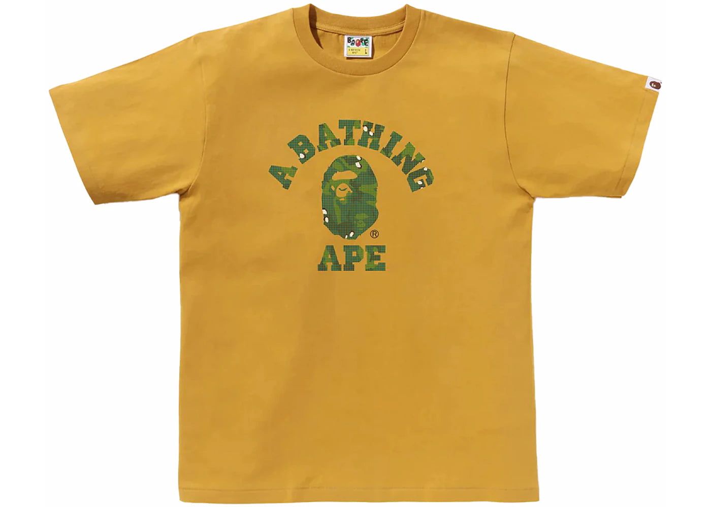 BAPE Bitmap College Tee Yellow