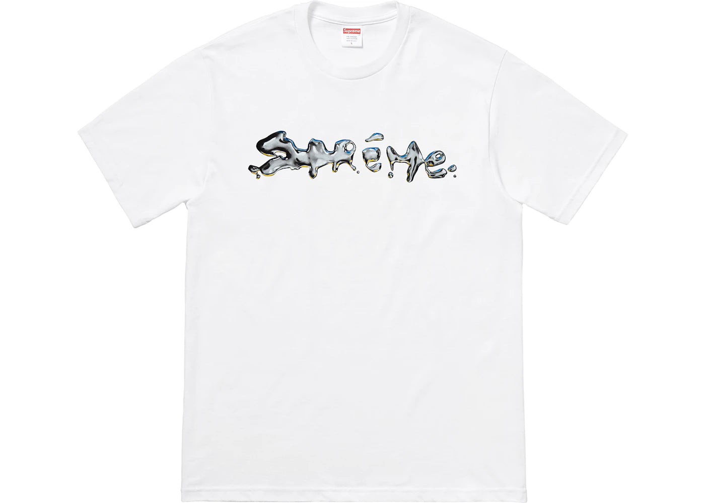 Supreme Liquid Tee White
