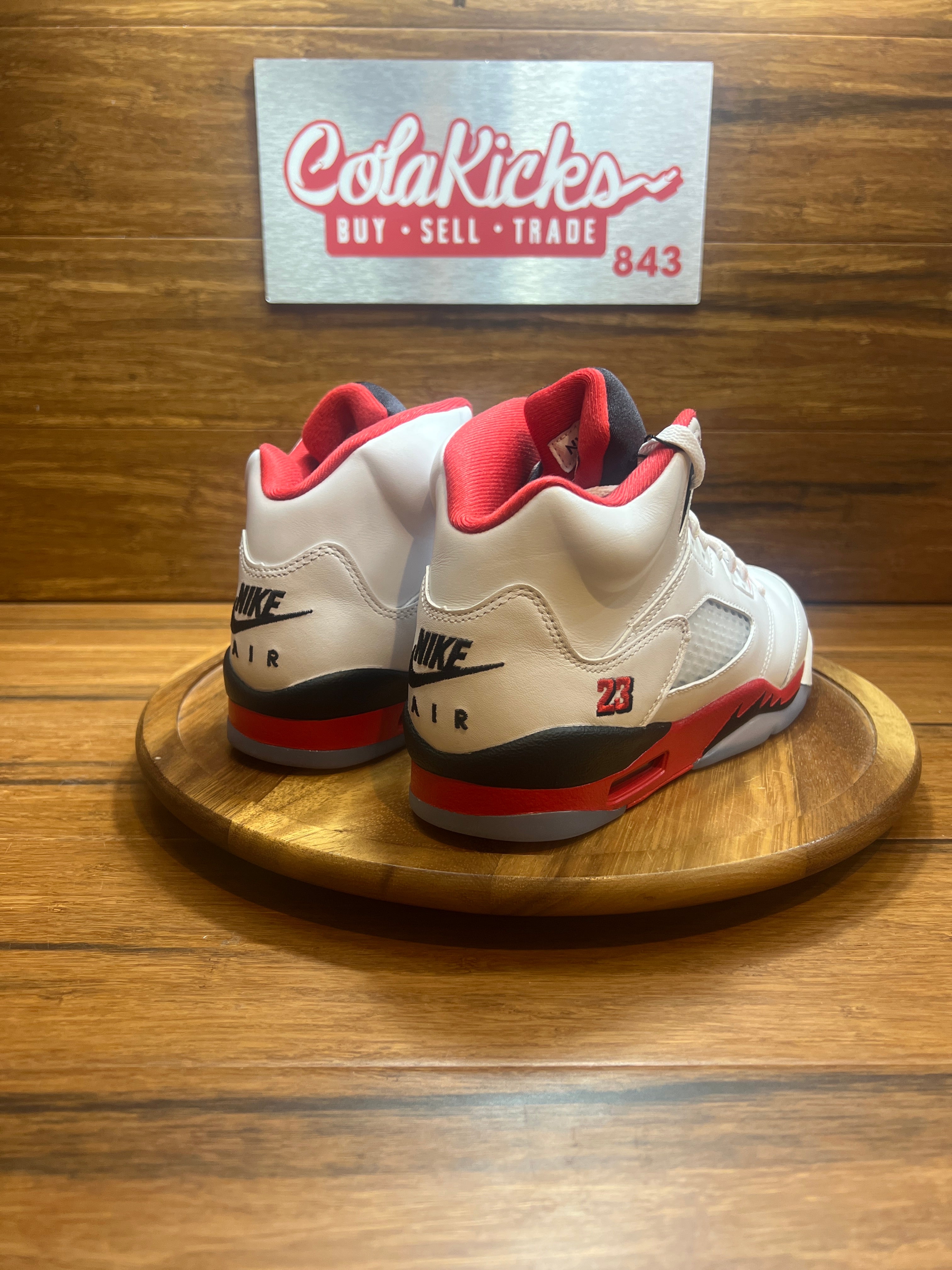 Jordan 5 Retro Fire Red Black Tongue (2025) (GS)