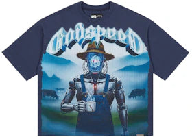 Godspeed Aura Farm T-shirt Navy
