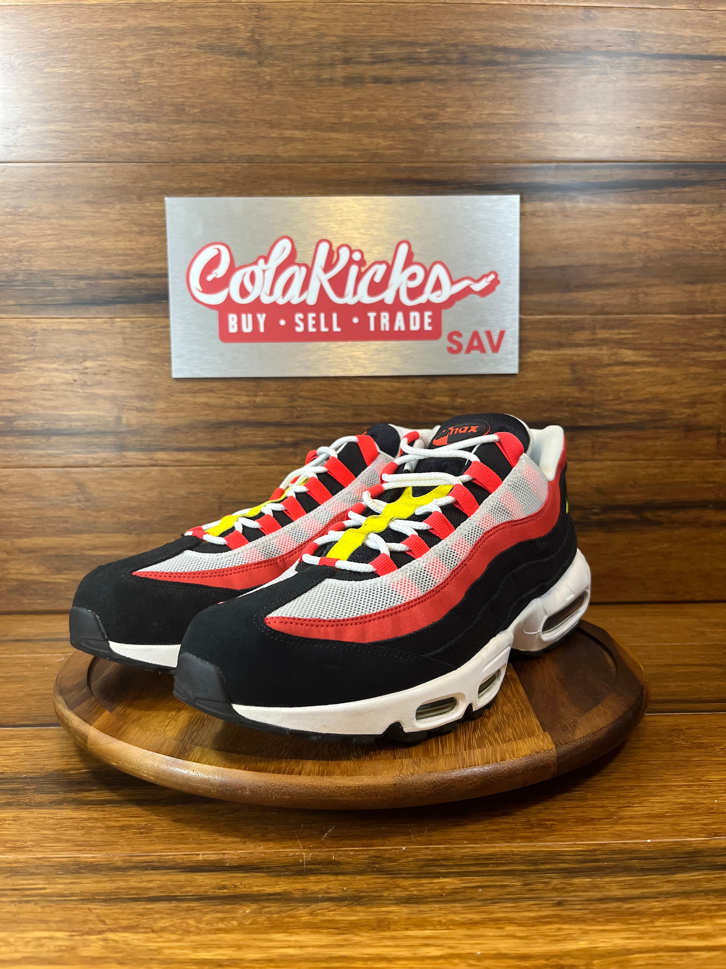 Nike Air Max 95 Black Crimson Yellow