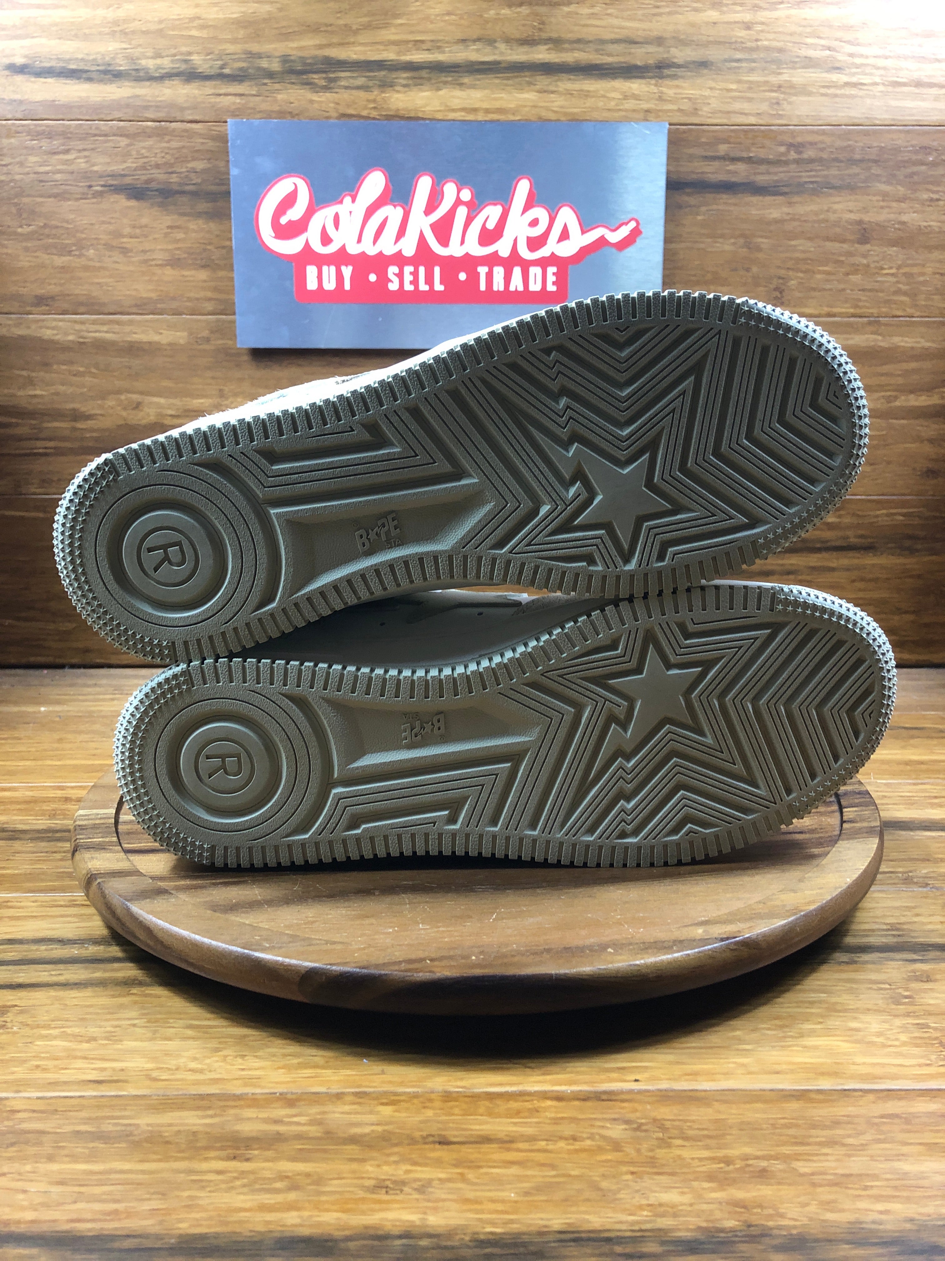 A Bathing Ape Bape Sta Beige Calf Hair