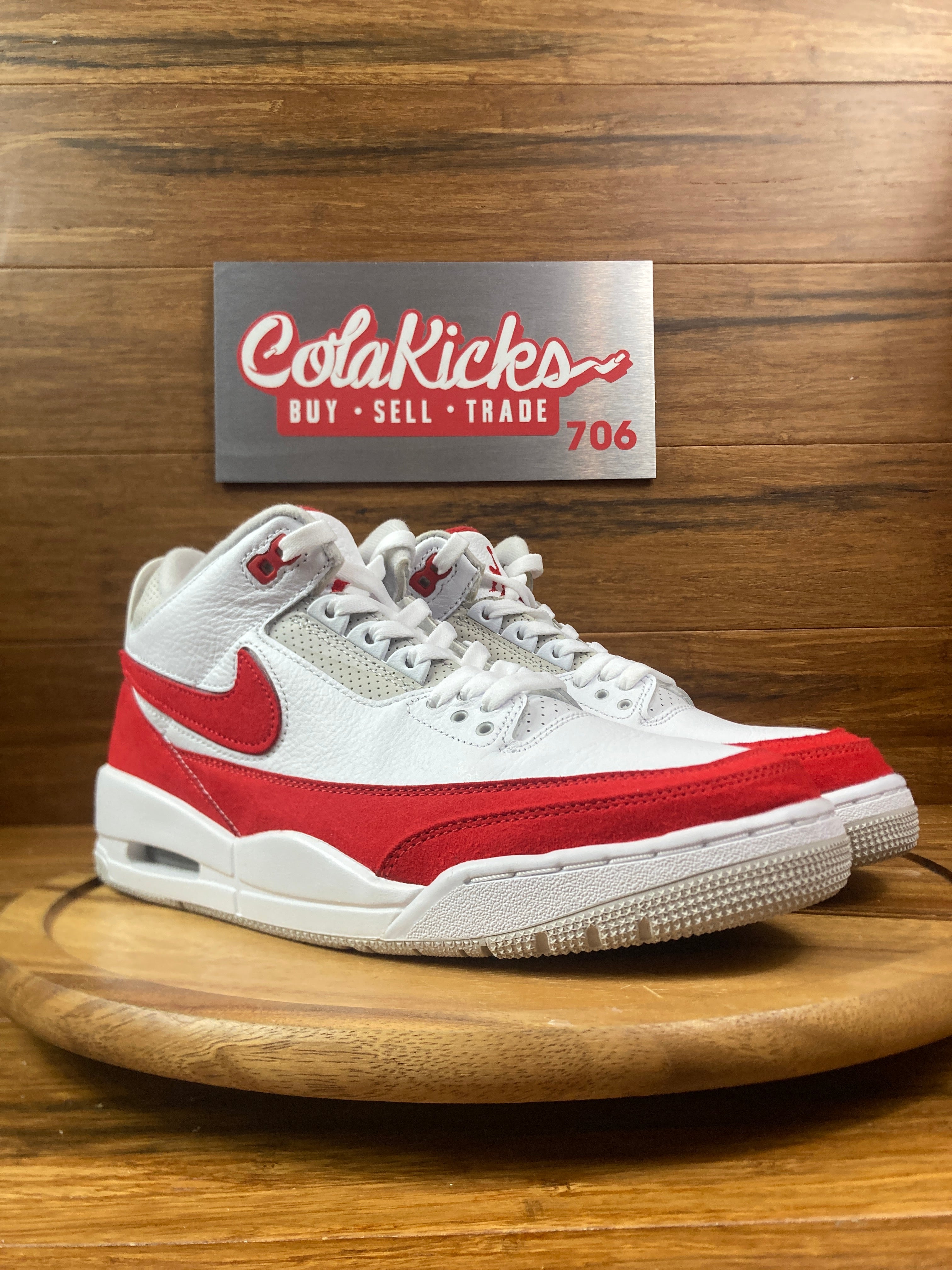 Jordan 3 Retro Tinker White University Red