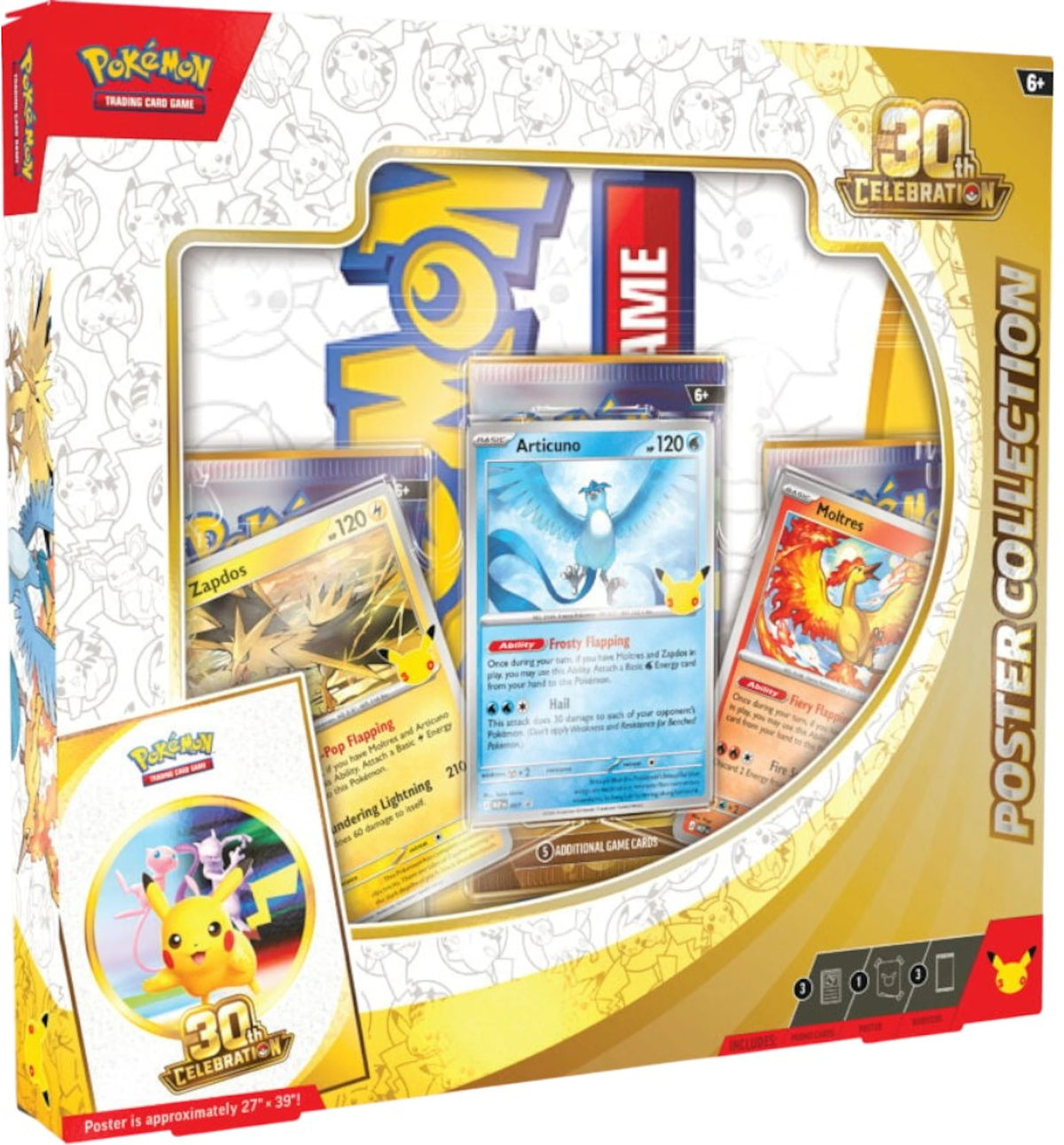2026 Pokémon Mega Evolution 30th Celebration Poster Collection Wax Set