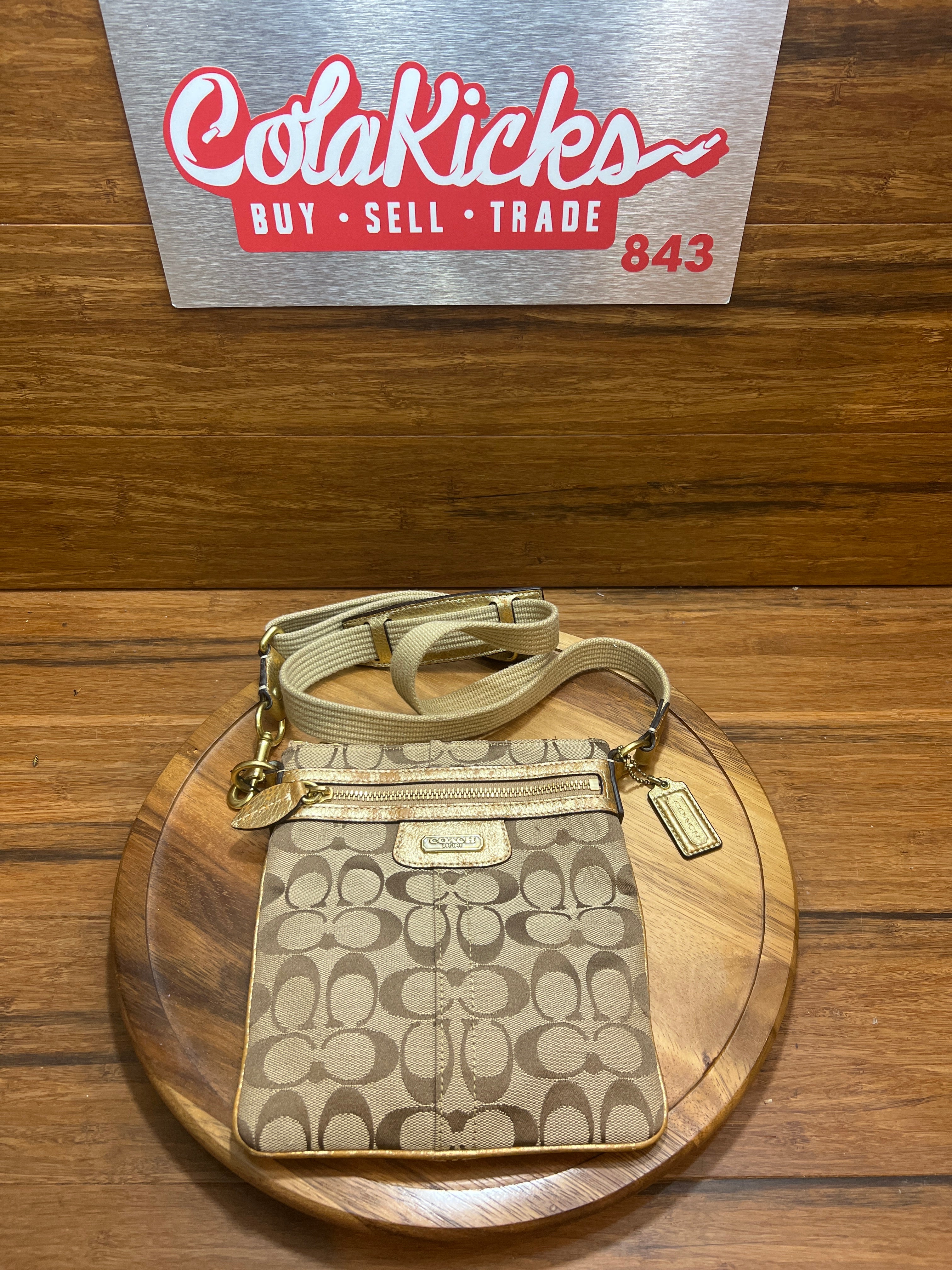 Coach Vintage Canvas Cross Body Brown
