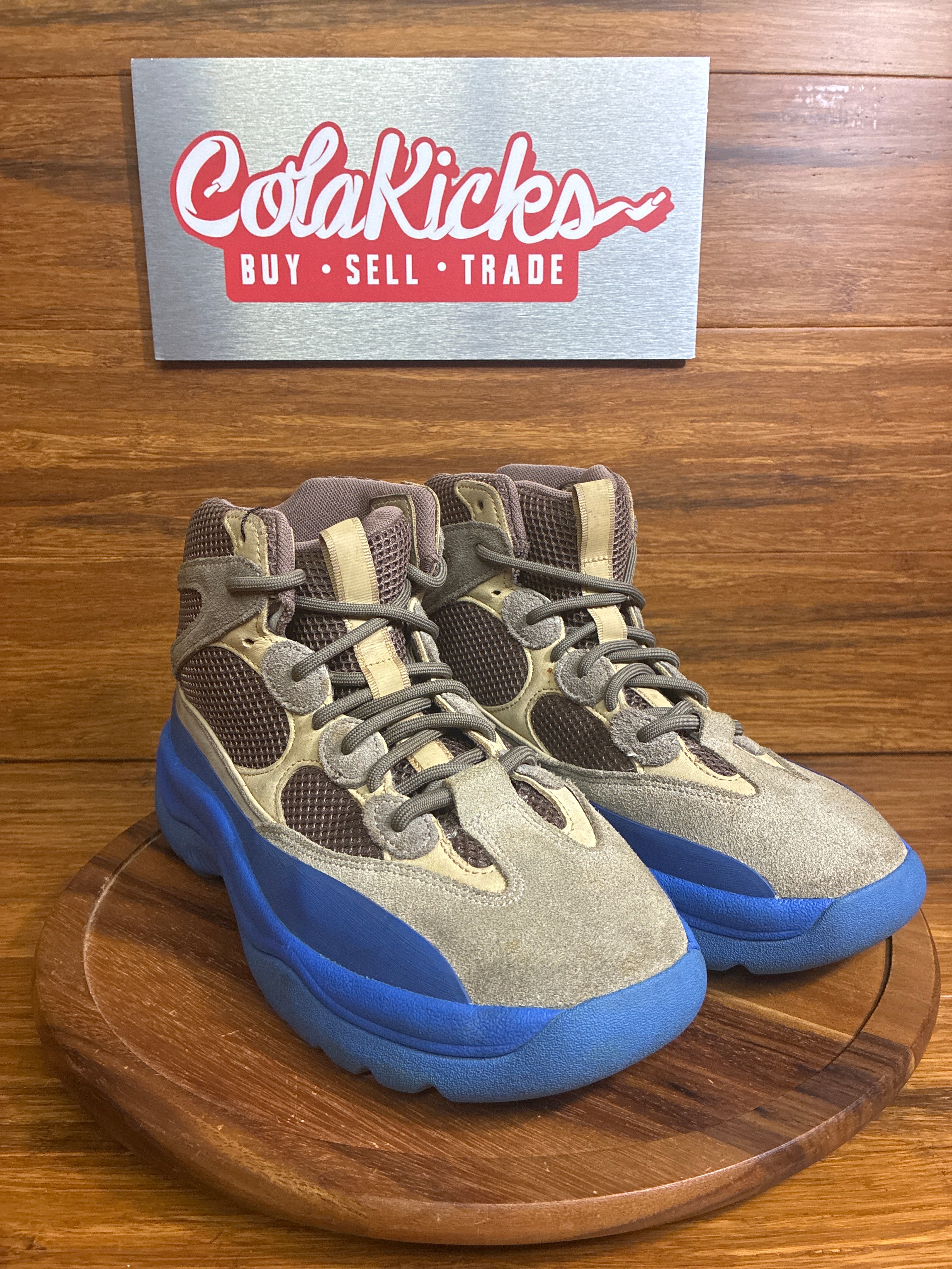 adidas Yeezy Desert Boot Taupe Blue