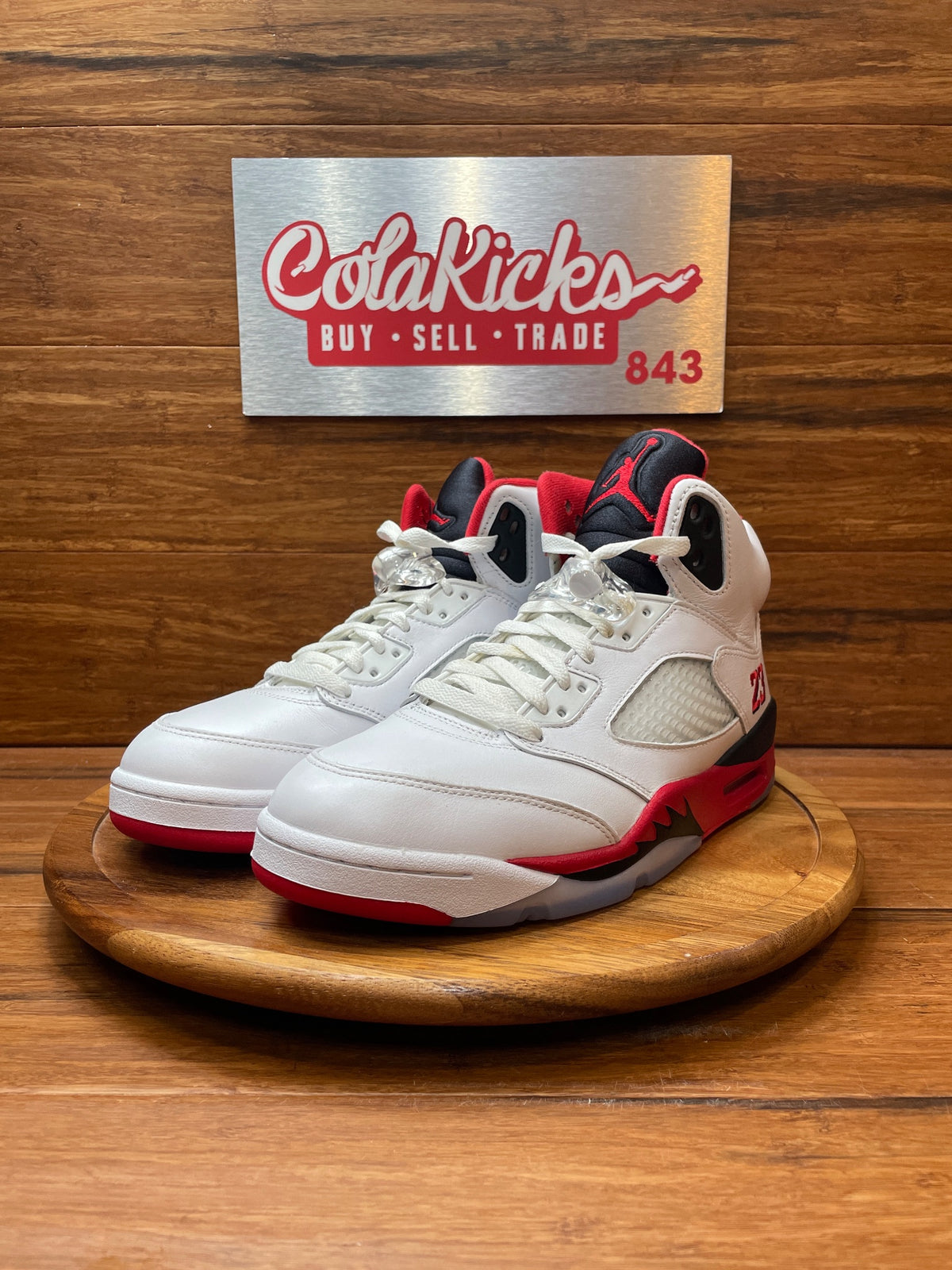 Jordan 5 Retro Fire Red Black Tongue (2025)
