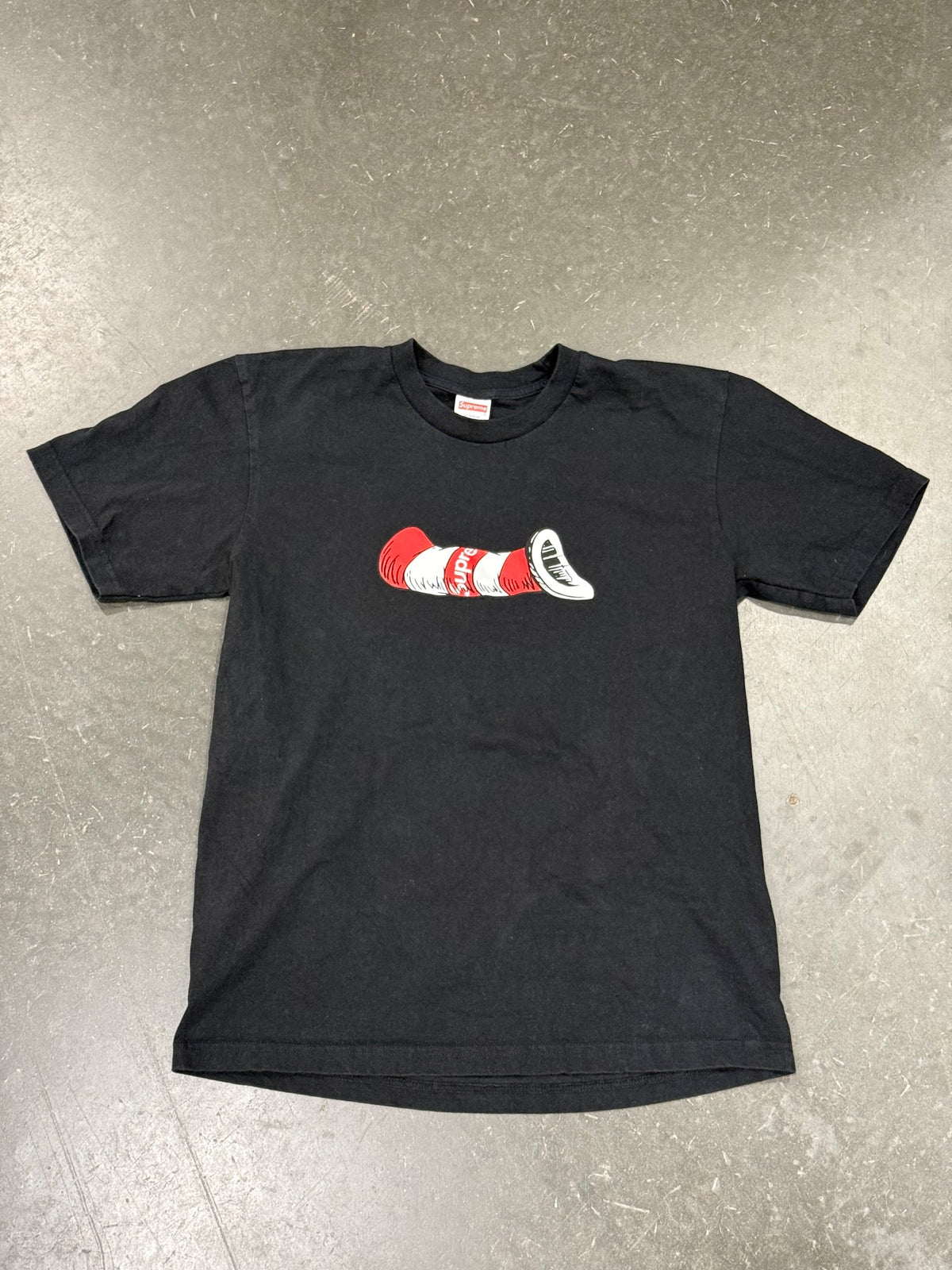 Supreme Cat in the Hat Tee Black