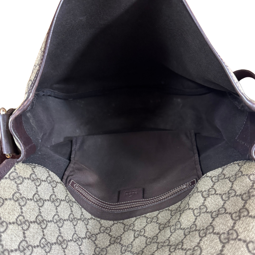 Gucci Coated Canvas Flap Messenger