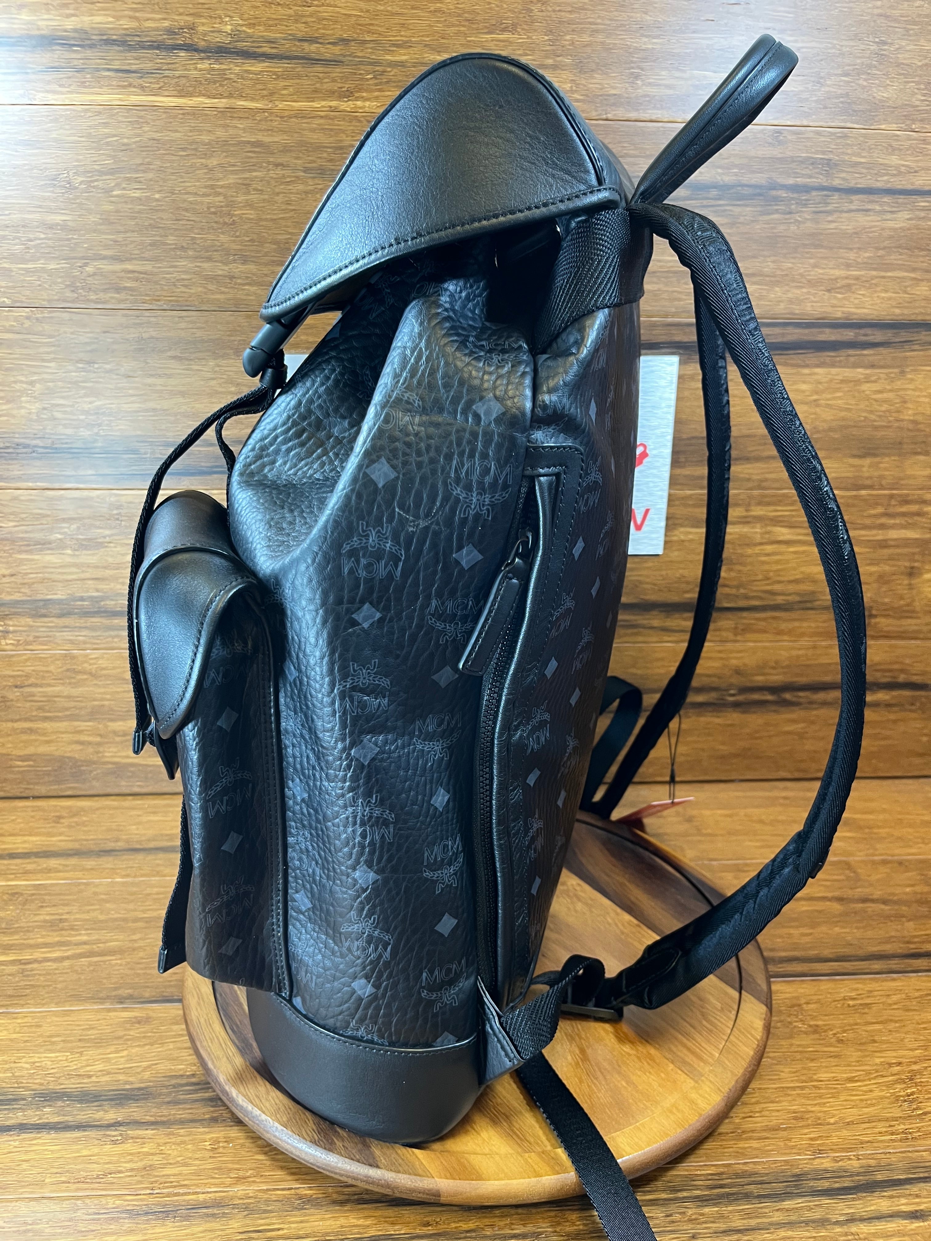 MCM Large Brandenburg Backpack Viesta Black