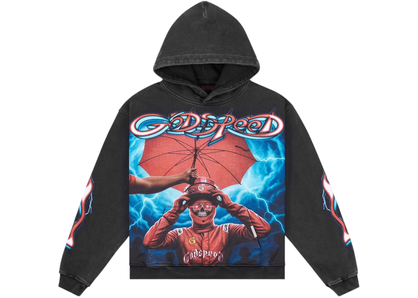 Godspeed Supreme Reign Hoodie Black Wash mb